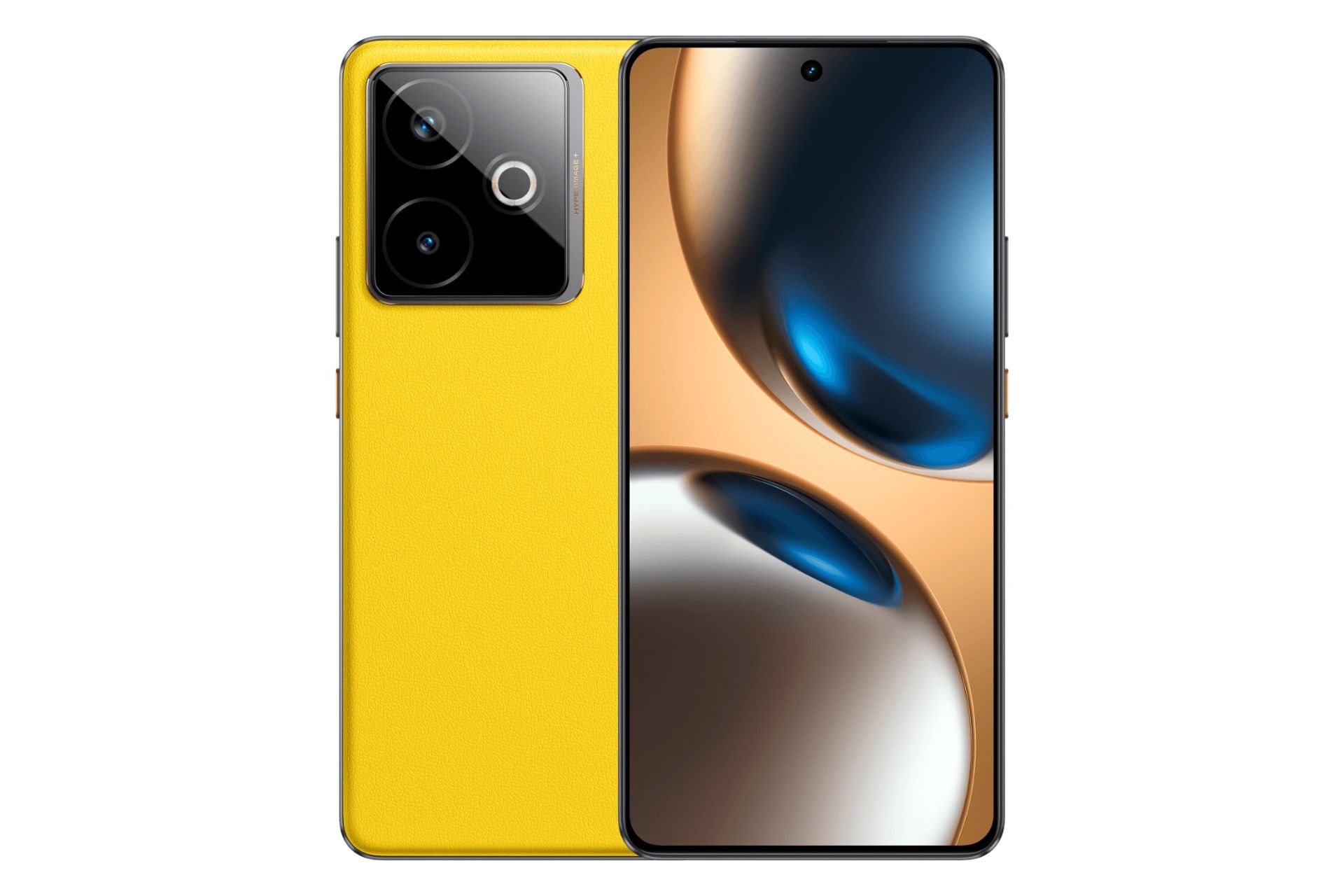 پنل جلو و پشت گوشی موبایل ریلمی GT 7T نسخه گلوبال زرد / Realme GT 7T Global