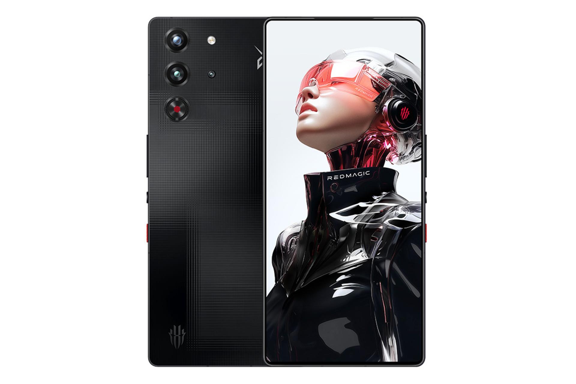 پنل جلو و پشت گوشی موبایل نوبیا رد مجیک 10S پرو زد تی ای مشکی / ZTE nubia RedMagic 10SPro