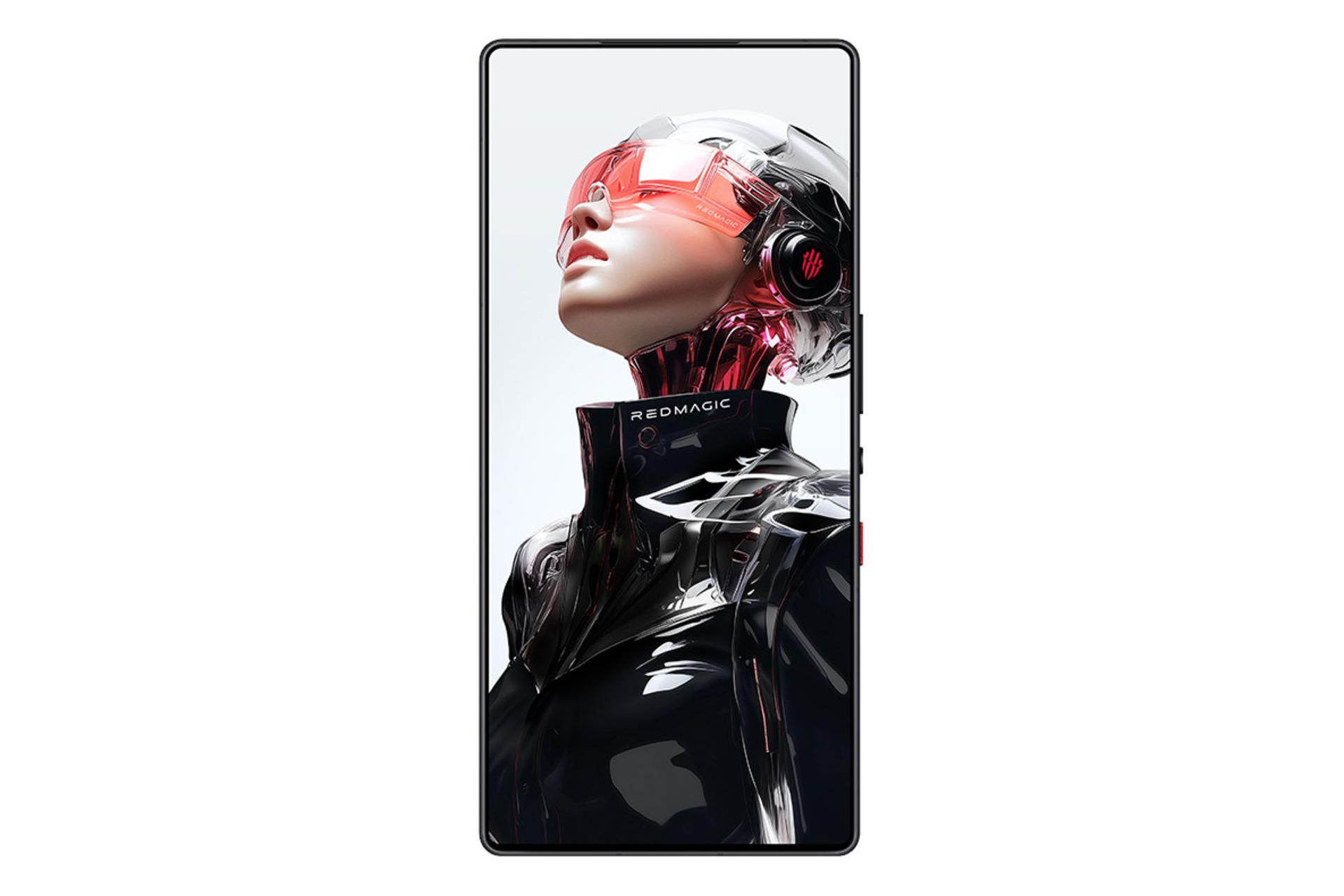 پنل جلو و صفحه نمایش گوشی موبایل نوبیا رد مجیک 10S پرو زد تی ای مشکی / ZTE nubia RedMagic 10SPro