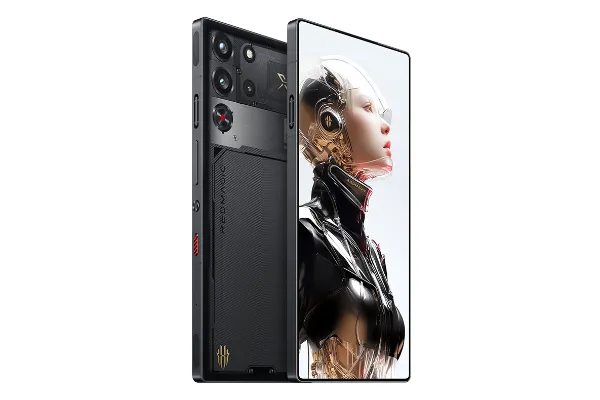 نمای جانبی گوشی موبایل نوبیا رد مجیک 10S پرو پلاس زد تی ای شفاف / ZTE nubia RedMagic 10SPro Plus