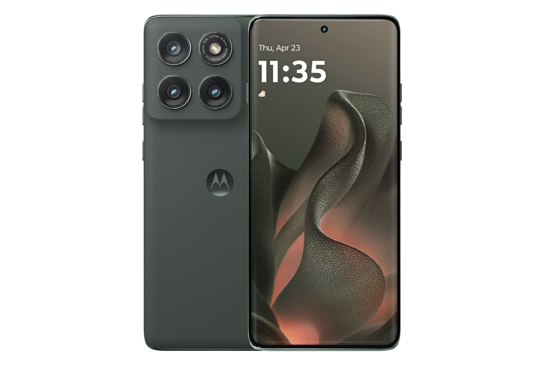 پنل جلو و پشت گوشی موبایل موتورولا اج نسخه 2025 سبز تیره / Motorola Edge 2025