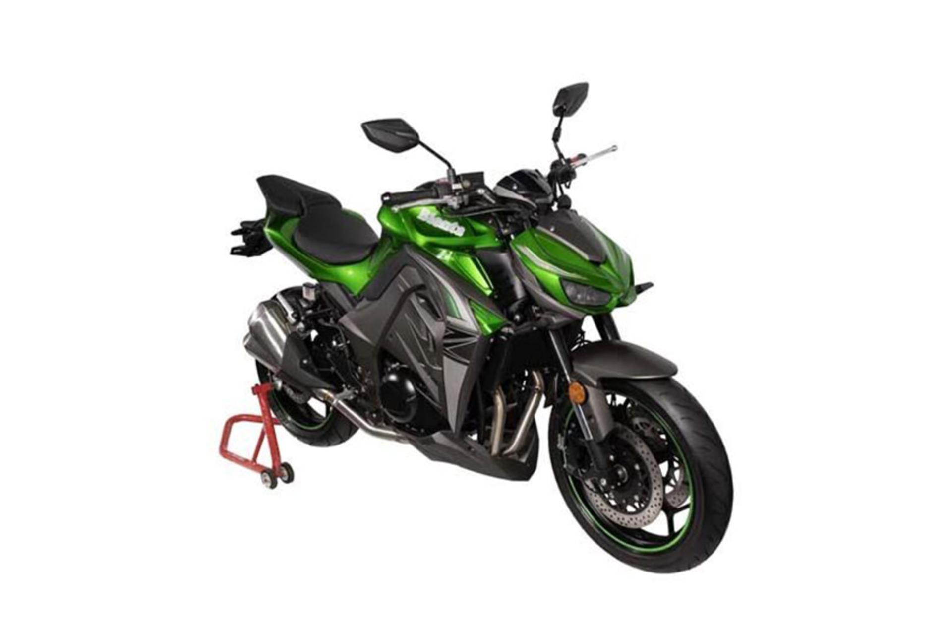 همتاز موتور بلنتا Hamtaz Motor Blenta Z1 نمای جانبی و جلو روی جک