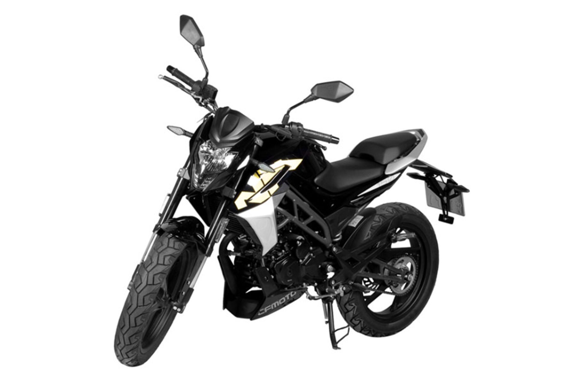 موتورسیکلت سی اف موتو CF MOTO 150NK نمای جلو و جانبی