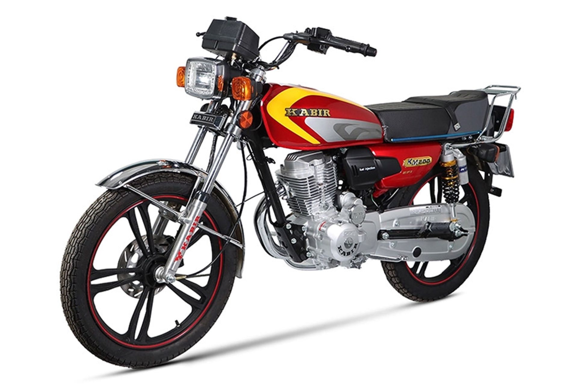 موتورسیکلت کبیر موتور Kabir Motor KABIR 200 نمای جلو و جانبی