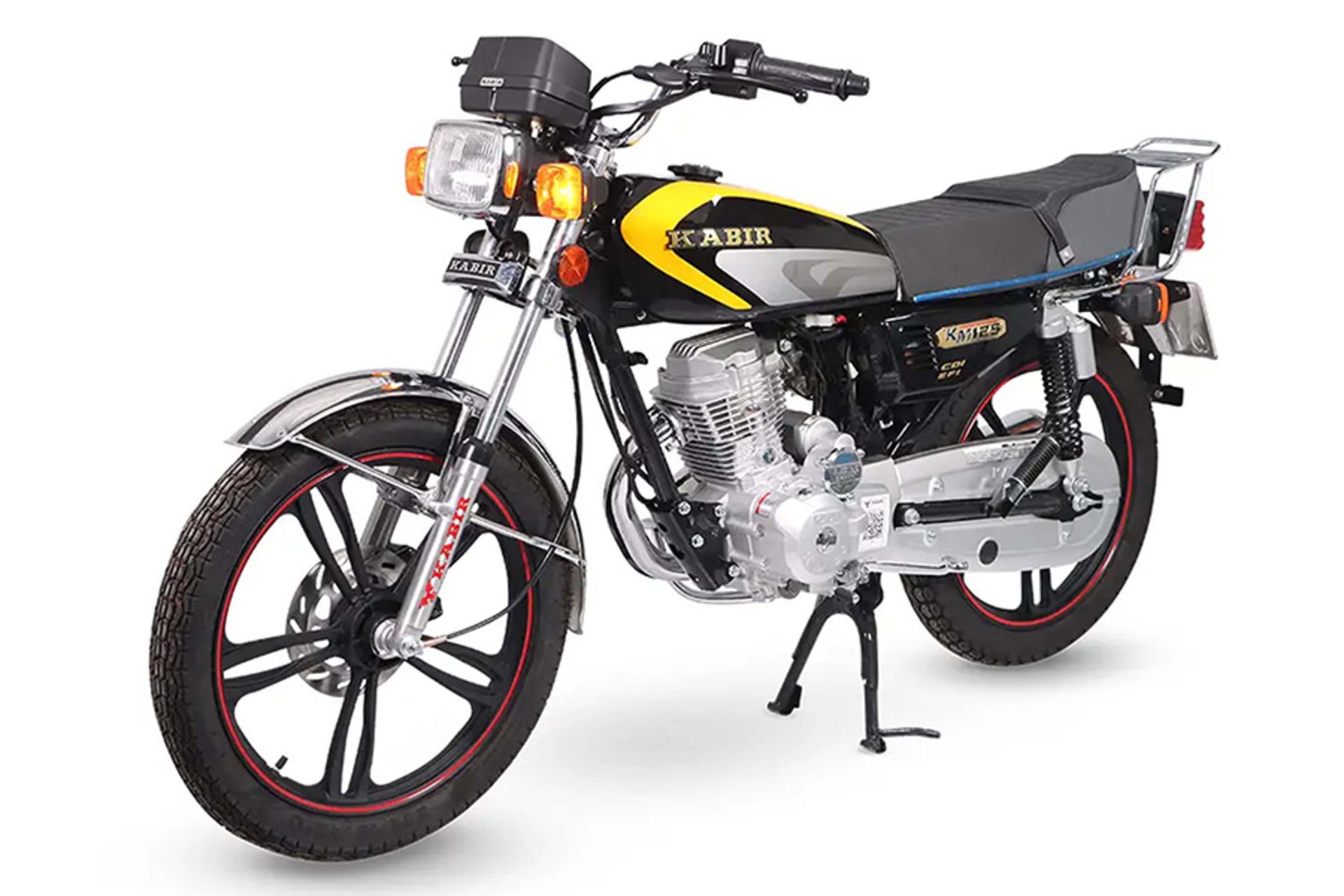 موتورسیکلت کبیر موتور Kabir Motor KABIR 125 نمای جلو و جانبی