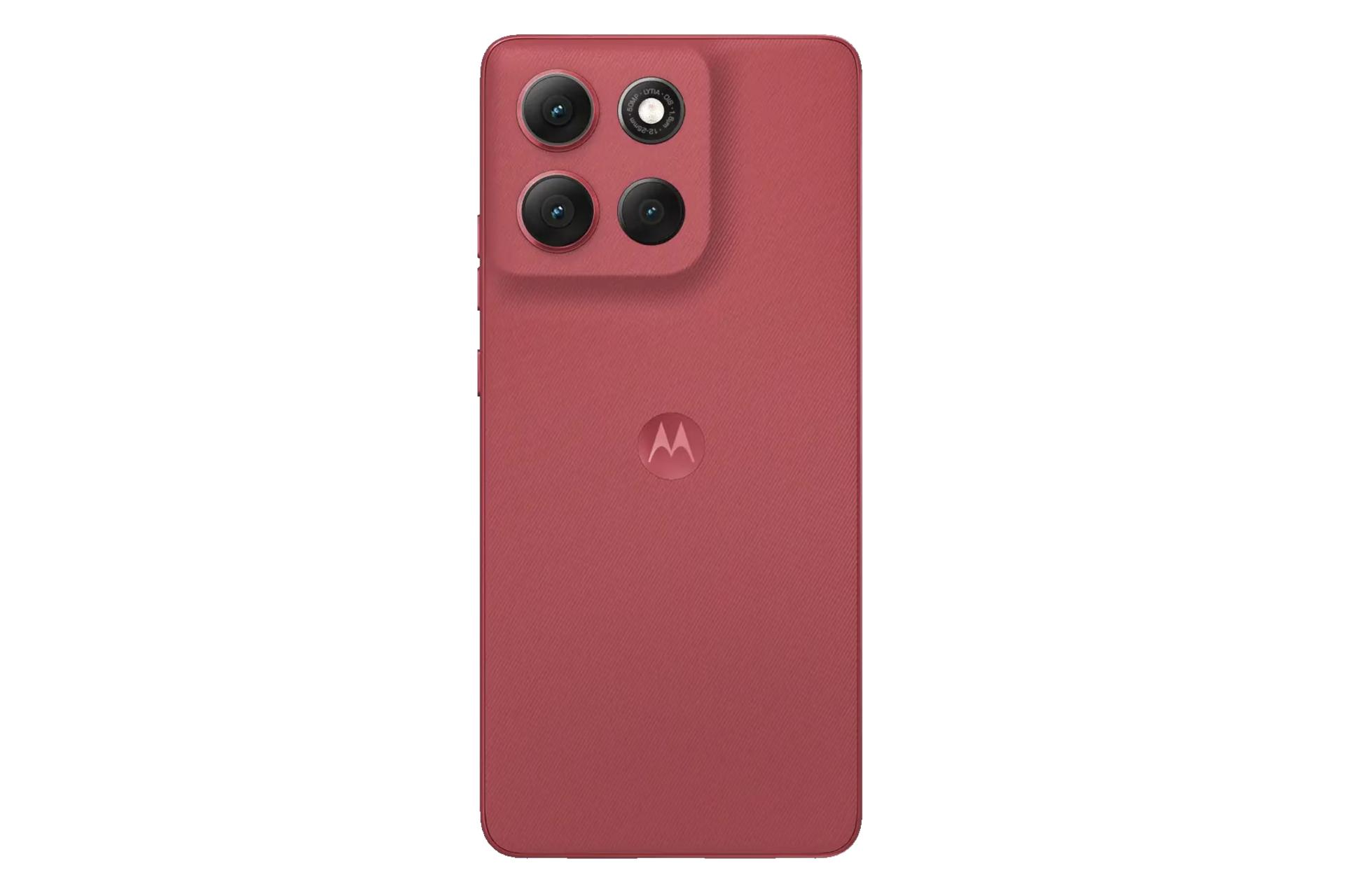 پنل پشت و چینش دوربین گوشی موبایل موتو G86 موتورولا قرمز / Motorola Moto G86