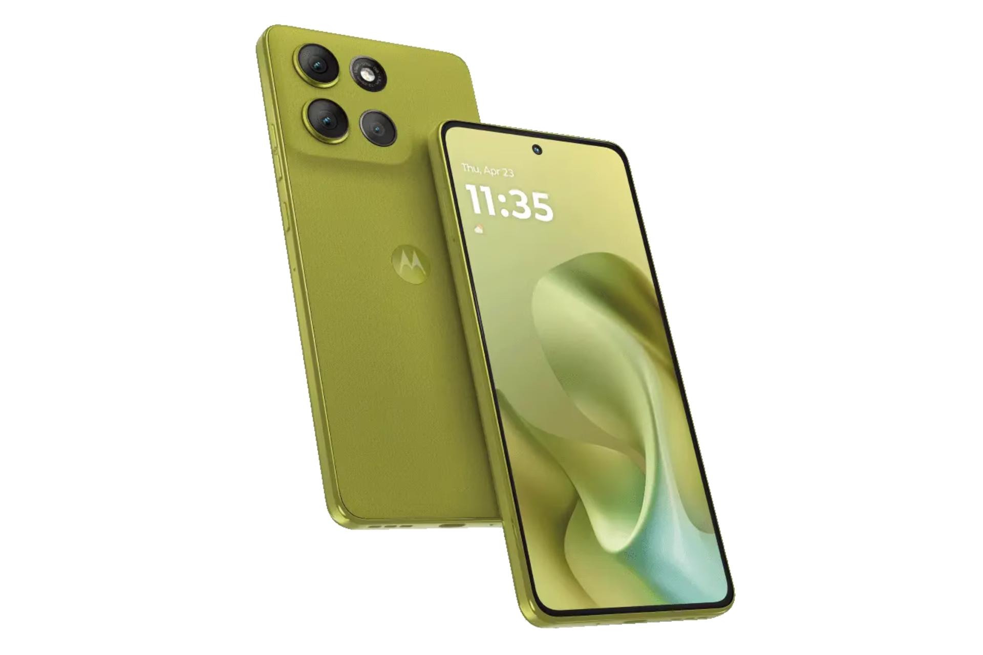 پنل جلو و پشت گوشی موبایل موتو G86 پاور موتورولا سبز / Motorola Moto G86 Power