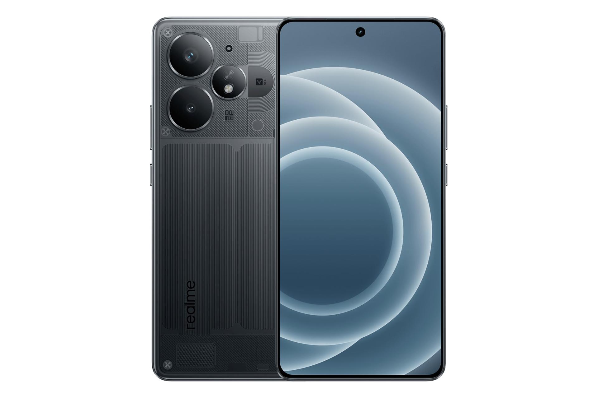 پنل جلو و پشت گوشی موبایل ریلمی Neo7 توربو مشکی / Realme Neo7 Turbo