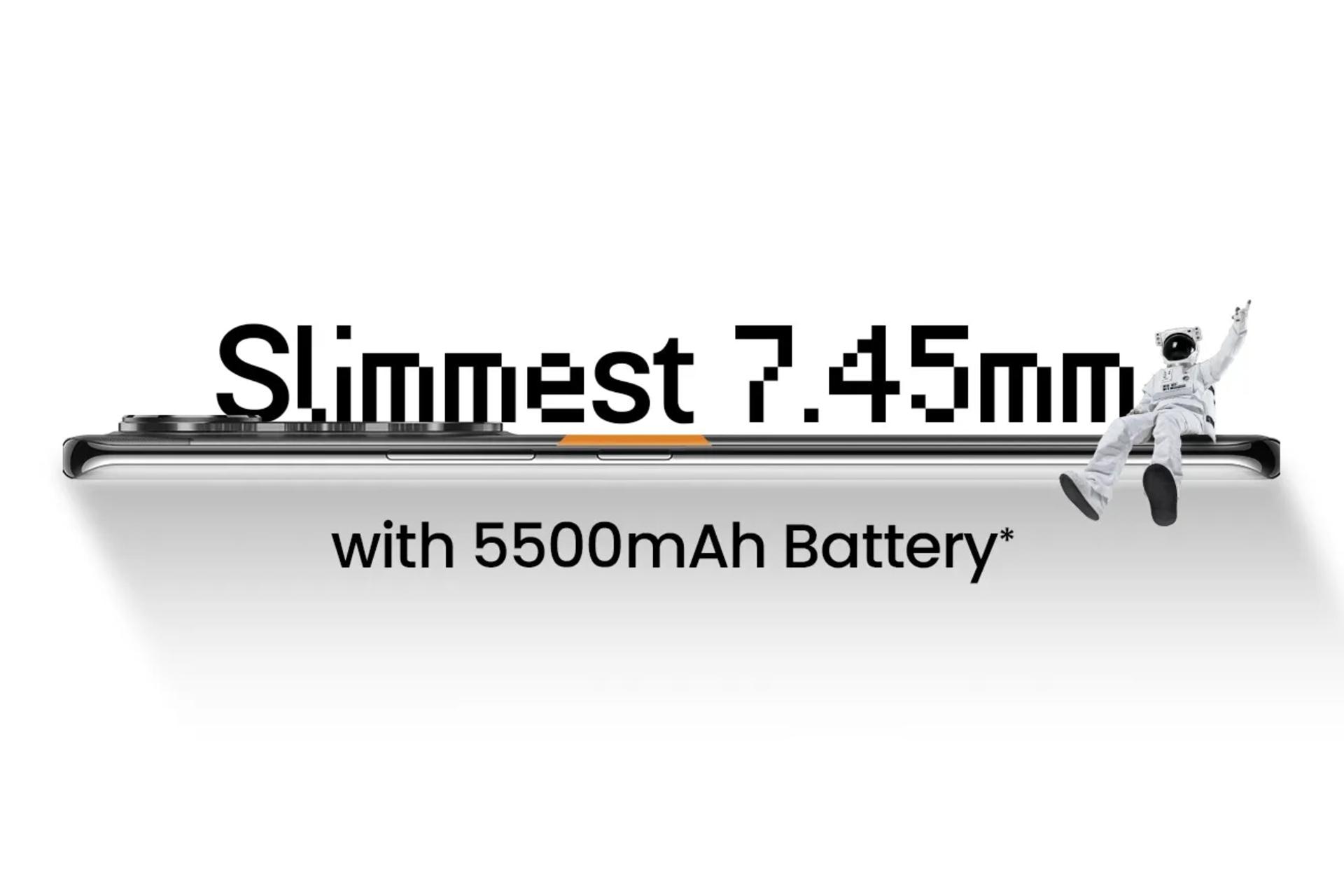 ضخامت گوشی موبایل تکنو Tecno Pova Curve