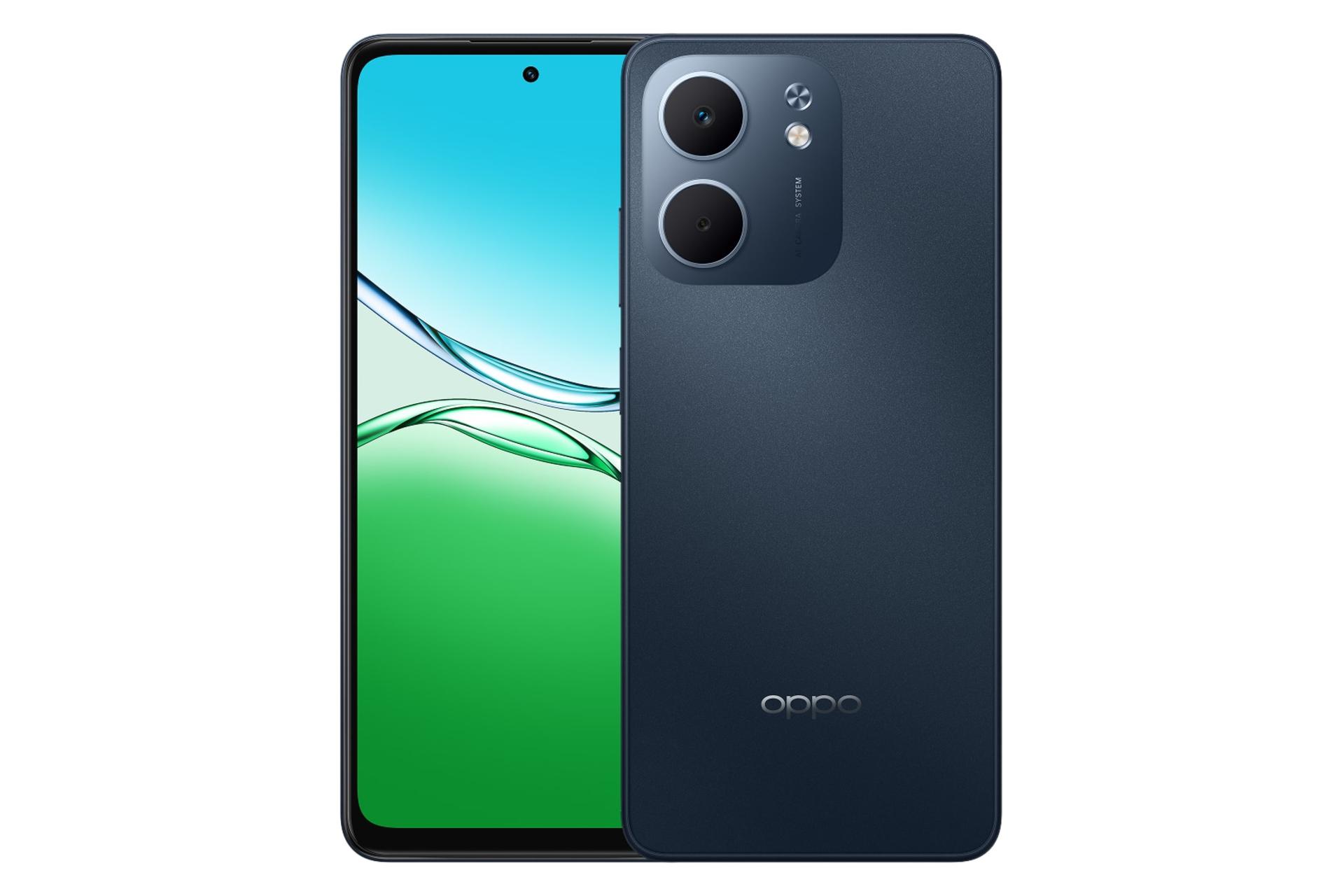 پنل جلو و پشت گوشی موبایل اوپو Oppo A5x 5G سرمه ای تیره
