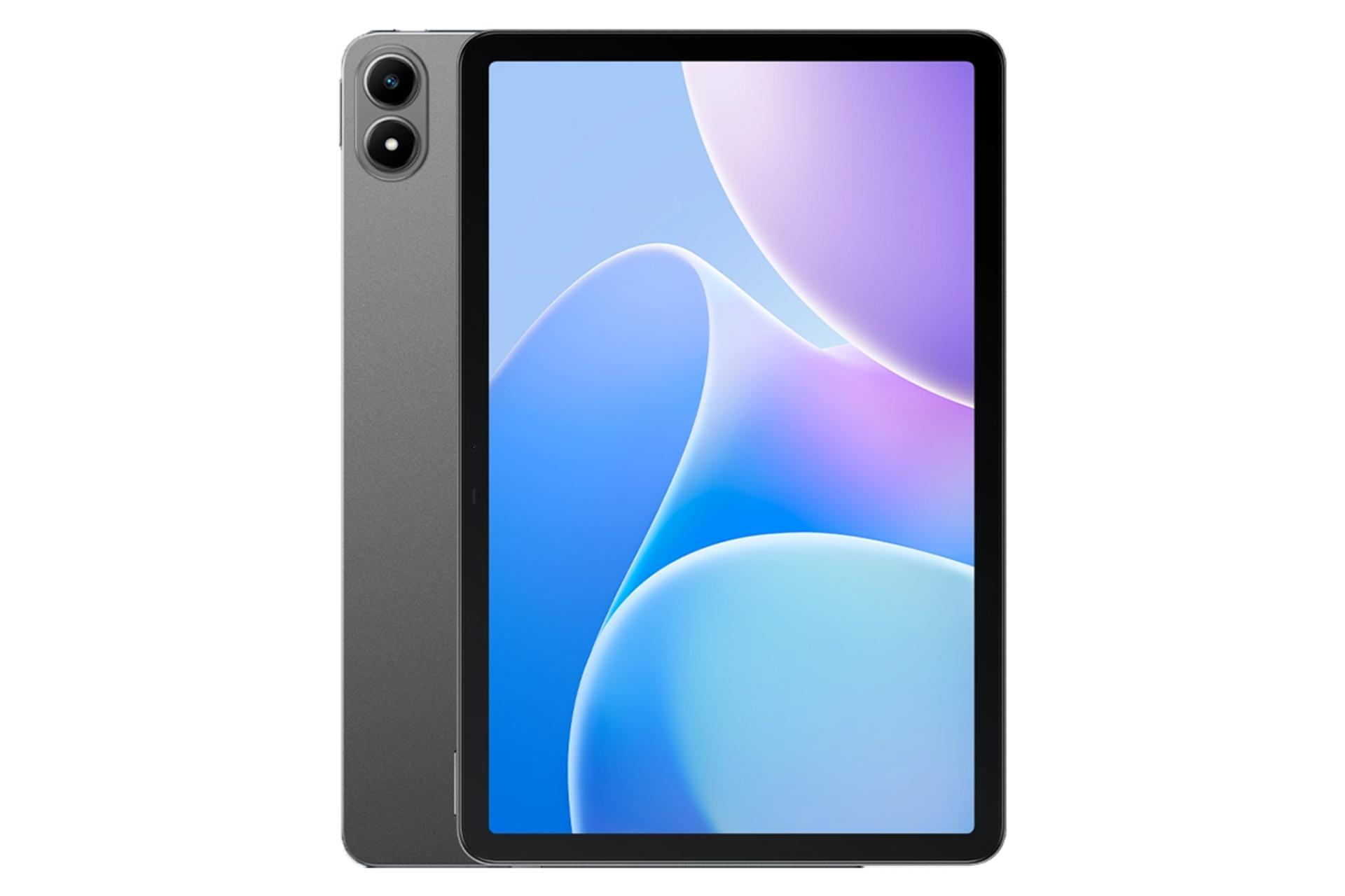 نمای کلی تبلت XPAD 20 اینفینیکس / Infinix XPAD 20 با نمایشگر روشن و نمایش دوربین پنل پشت