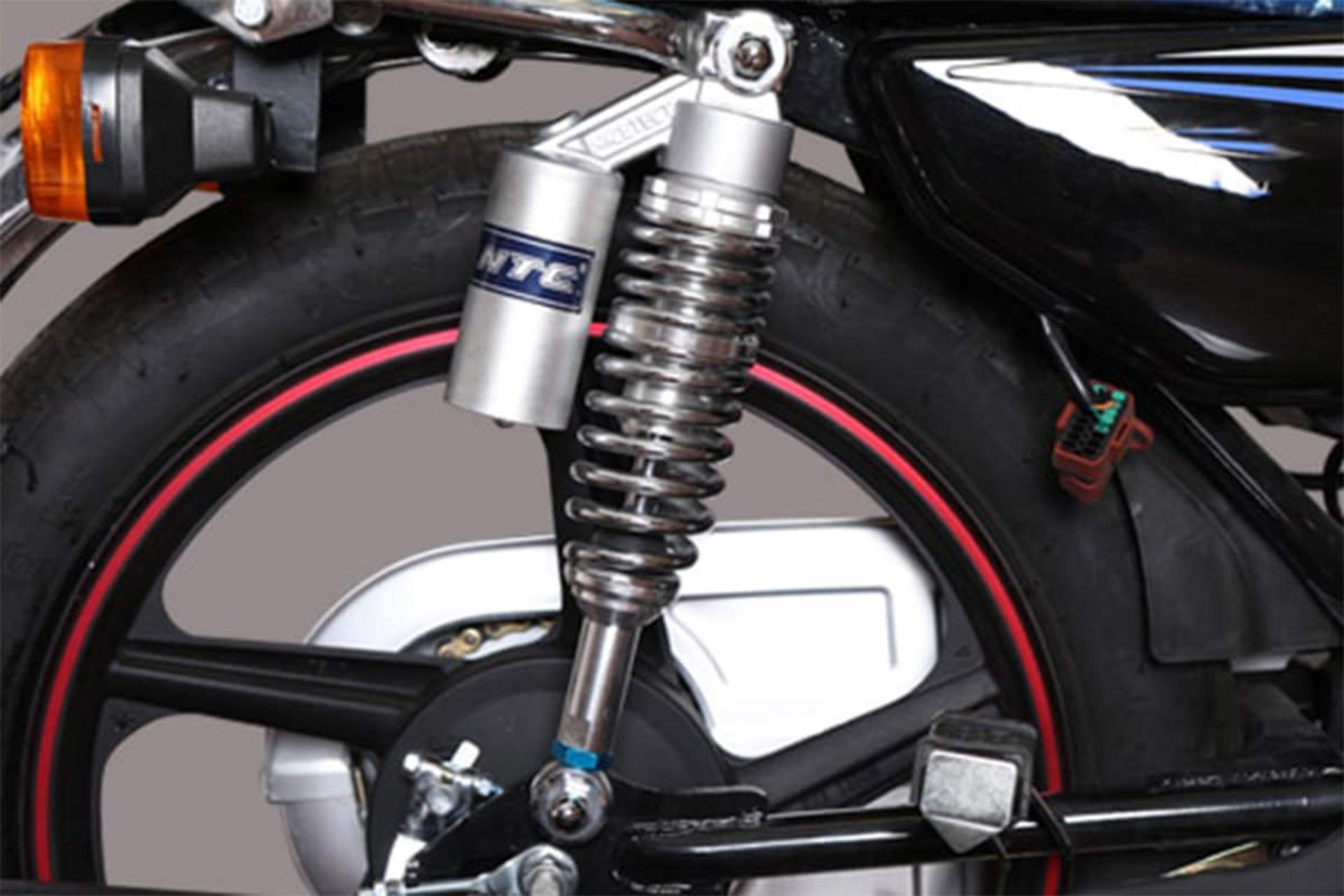 موتور سیکلت پیشرو تیزتک Pishro Gostar Fars TIZTAK 125 نمای تعلیق عقب