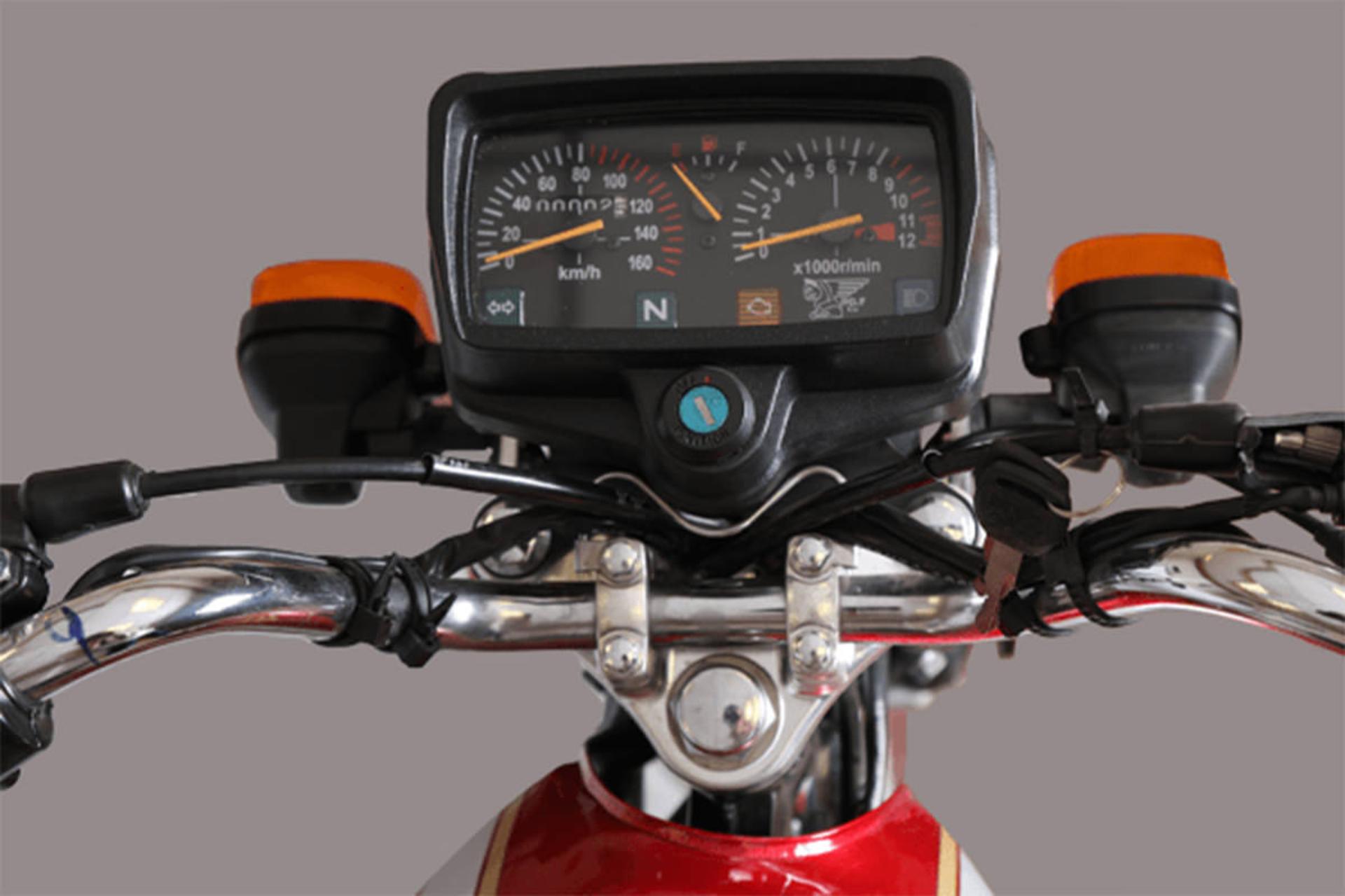 موتور سیکلت پیشرو تیزتک Pishro Gostar Fars TIZTAK 125 نمای سرعت سنج و کیلومترشمار