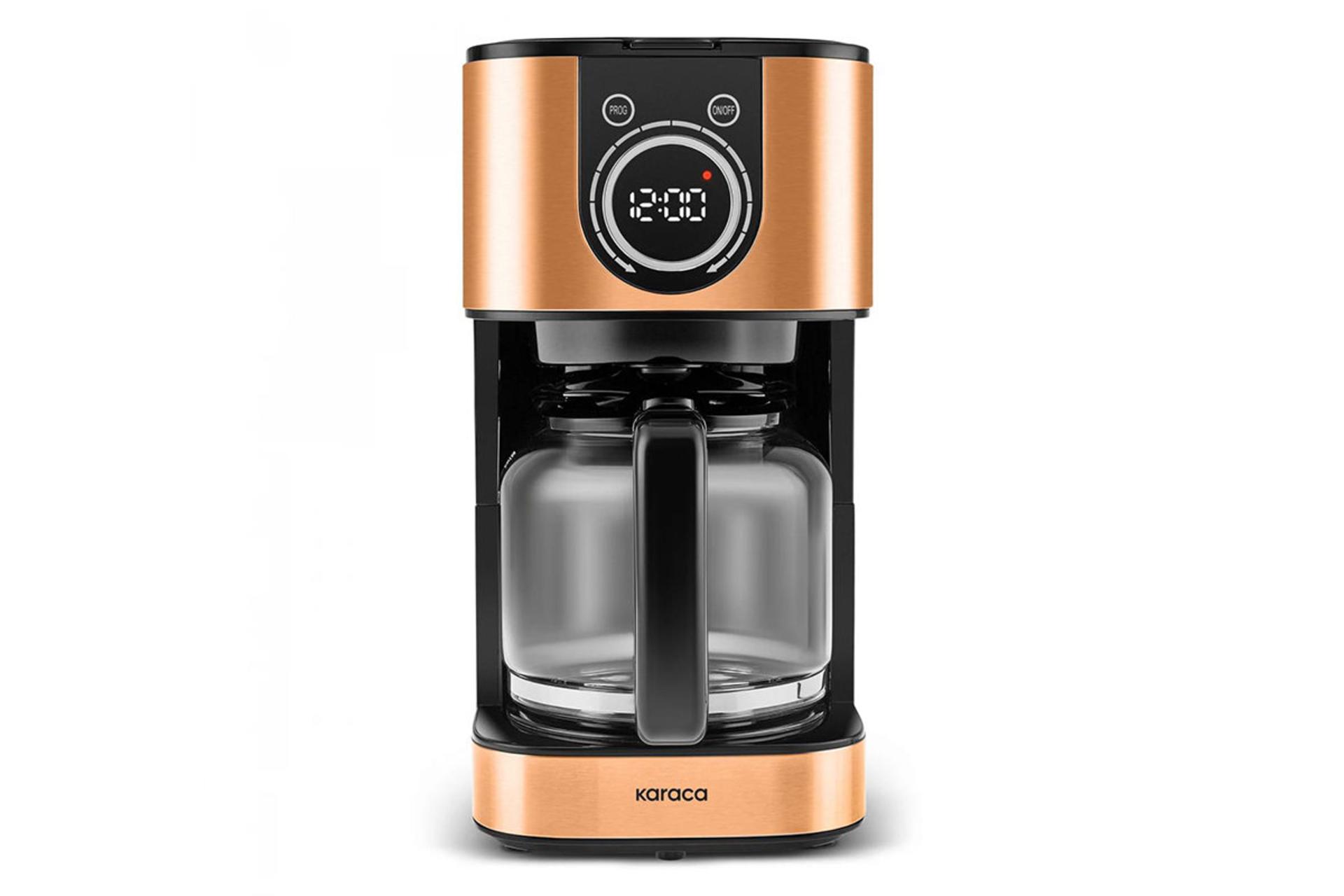 قهوه ساز کاراجا Karaca 2303 INOX XL رنگ برنز نمای جلو