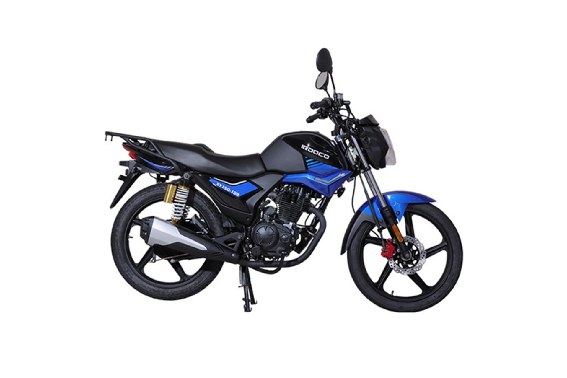 موتورسیکلت ایران دوچرخ IRAN DOCHARKH IRDOCO XY150-10B نمای جانبی رنگ آبی