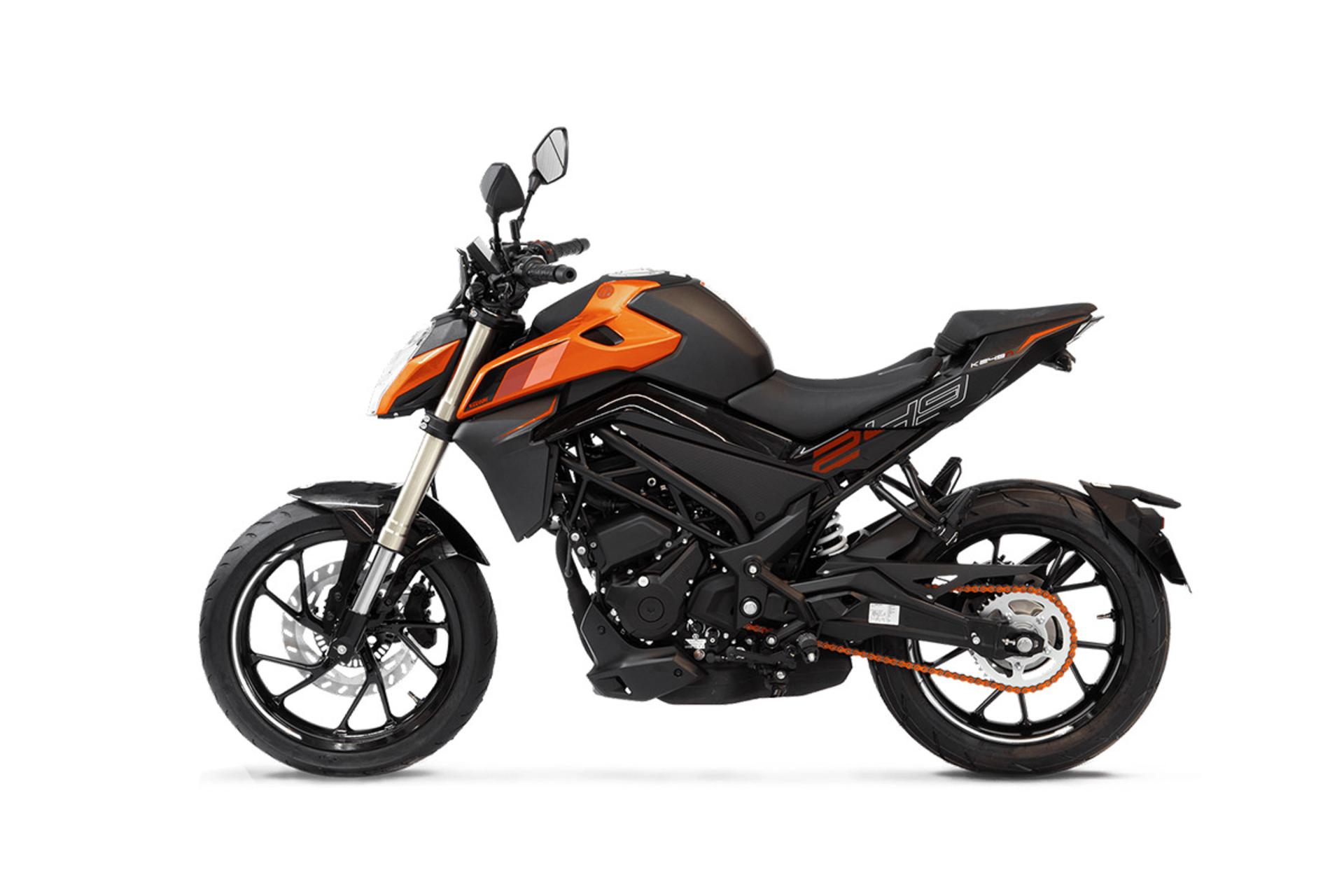 موتورسیکلت کی وی Keeway K249n نمای جانبی چپ