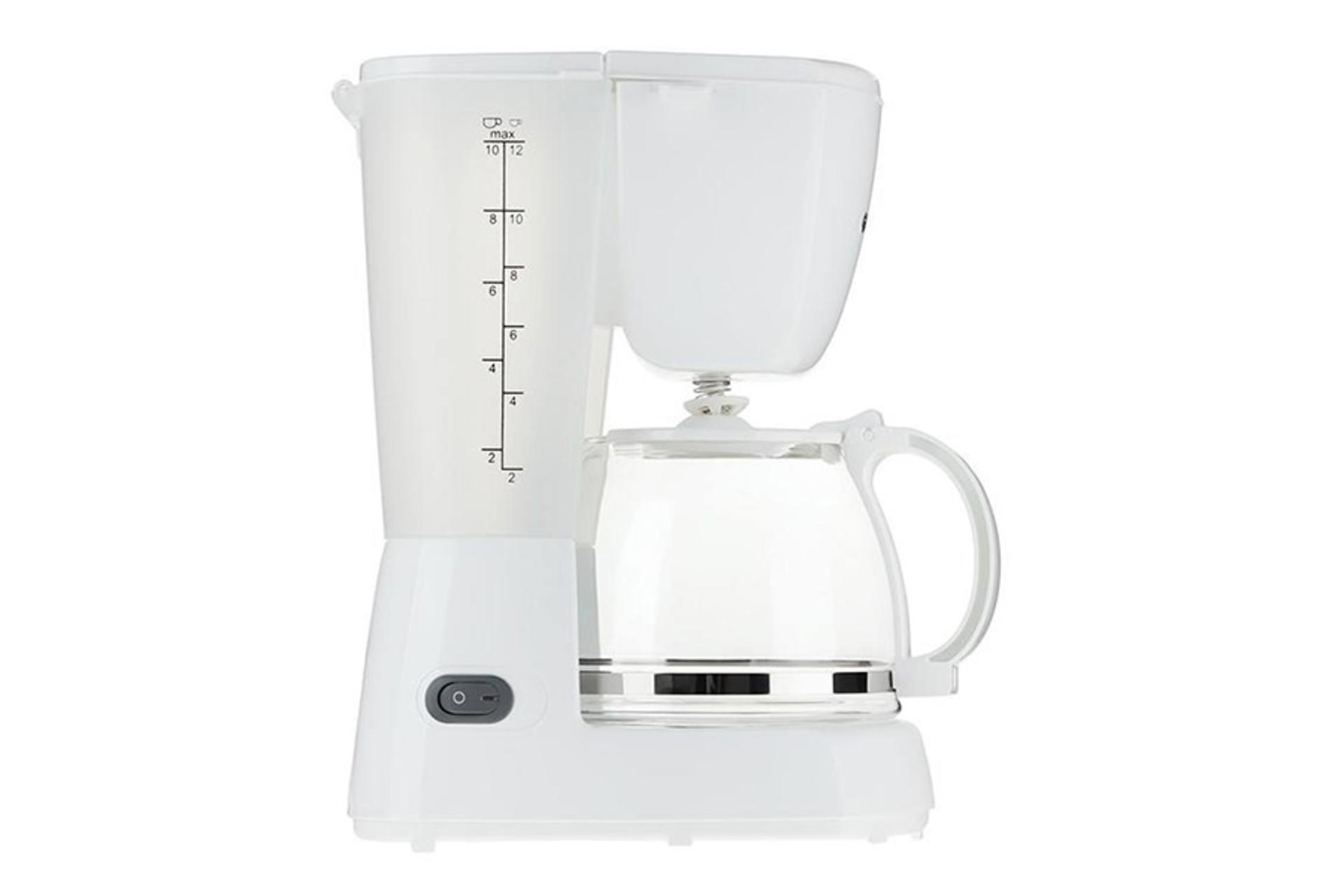 قهوه ساز فلر Feller CM 60 رنگ سفید نمای جانبی