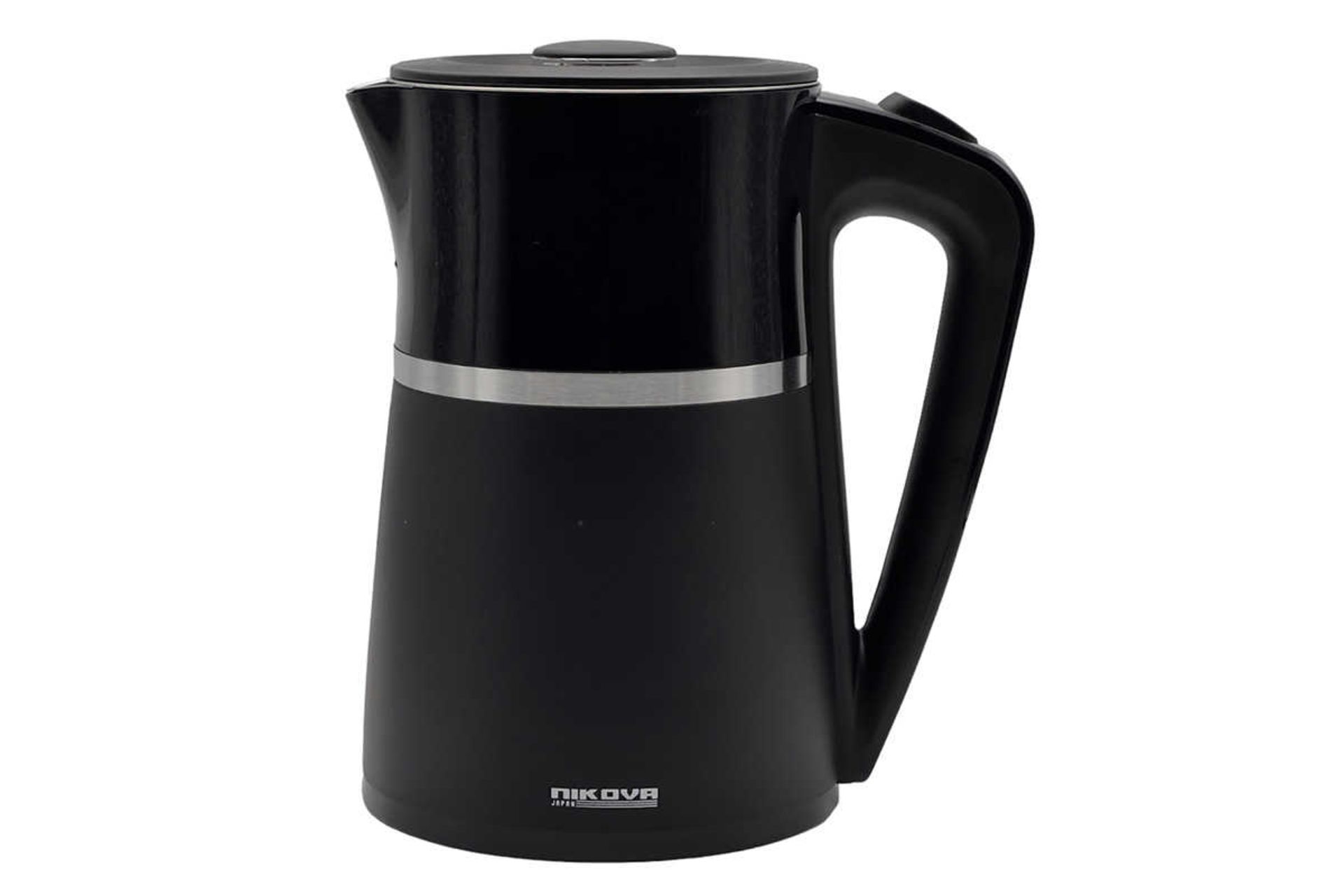 نمای جلوی کتری برقی نیکووا NK-206 رنگ مشکی