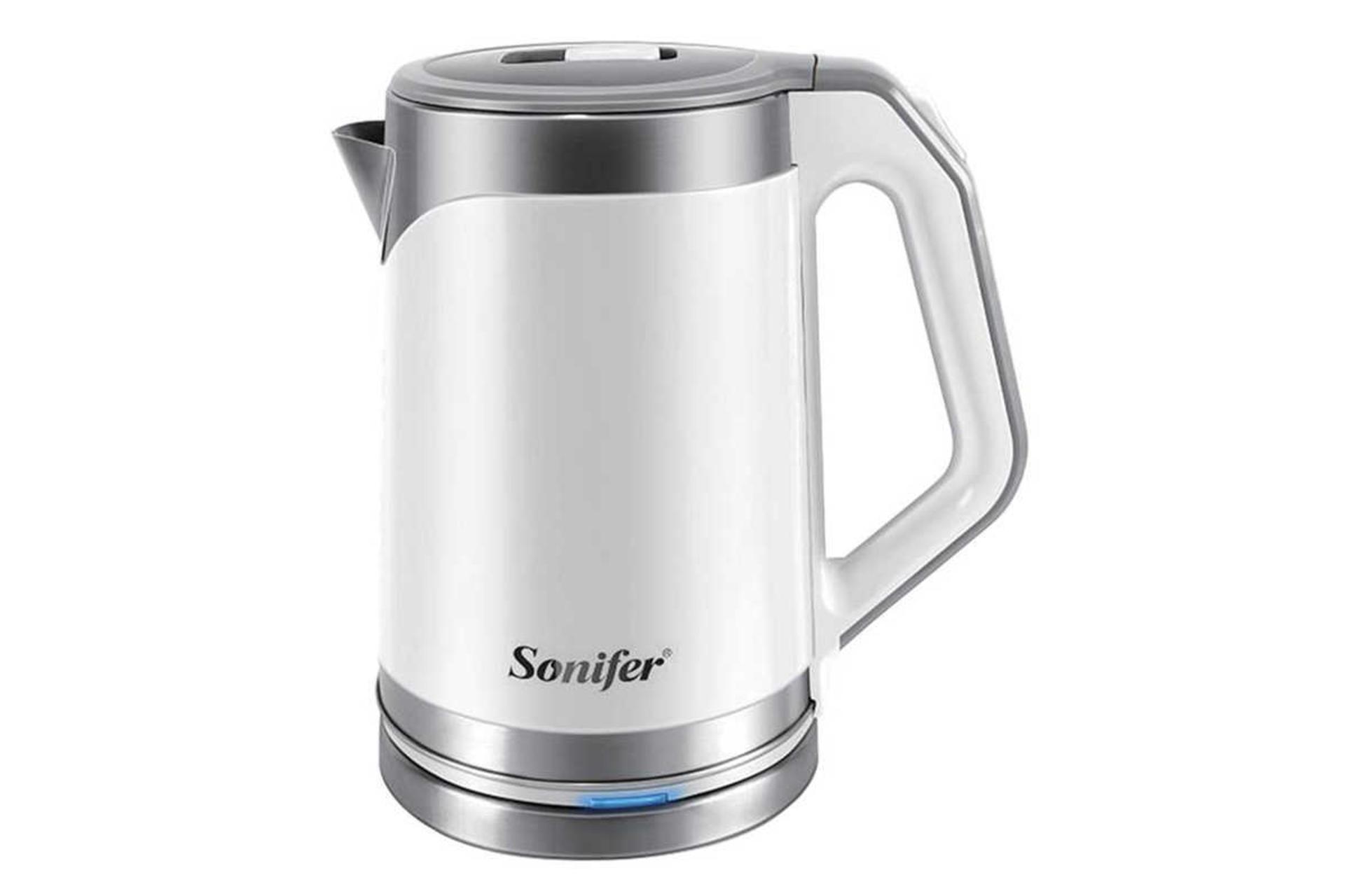 نمای سمت راست کتری برقی سونیفر SF-2071 رنگ سفید