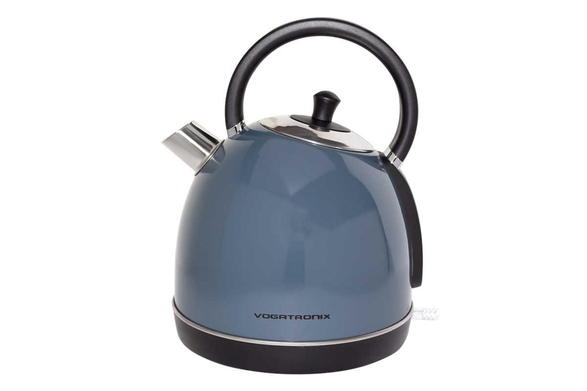 نمای سمت راست کتری برقی وگاترونیکس VE-205 رنگ آبی