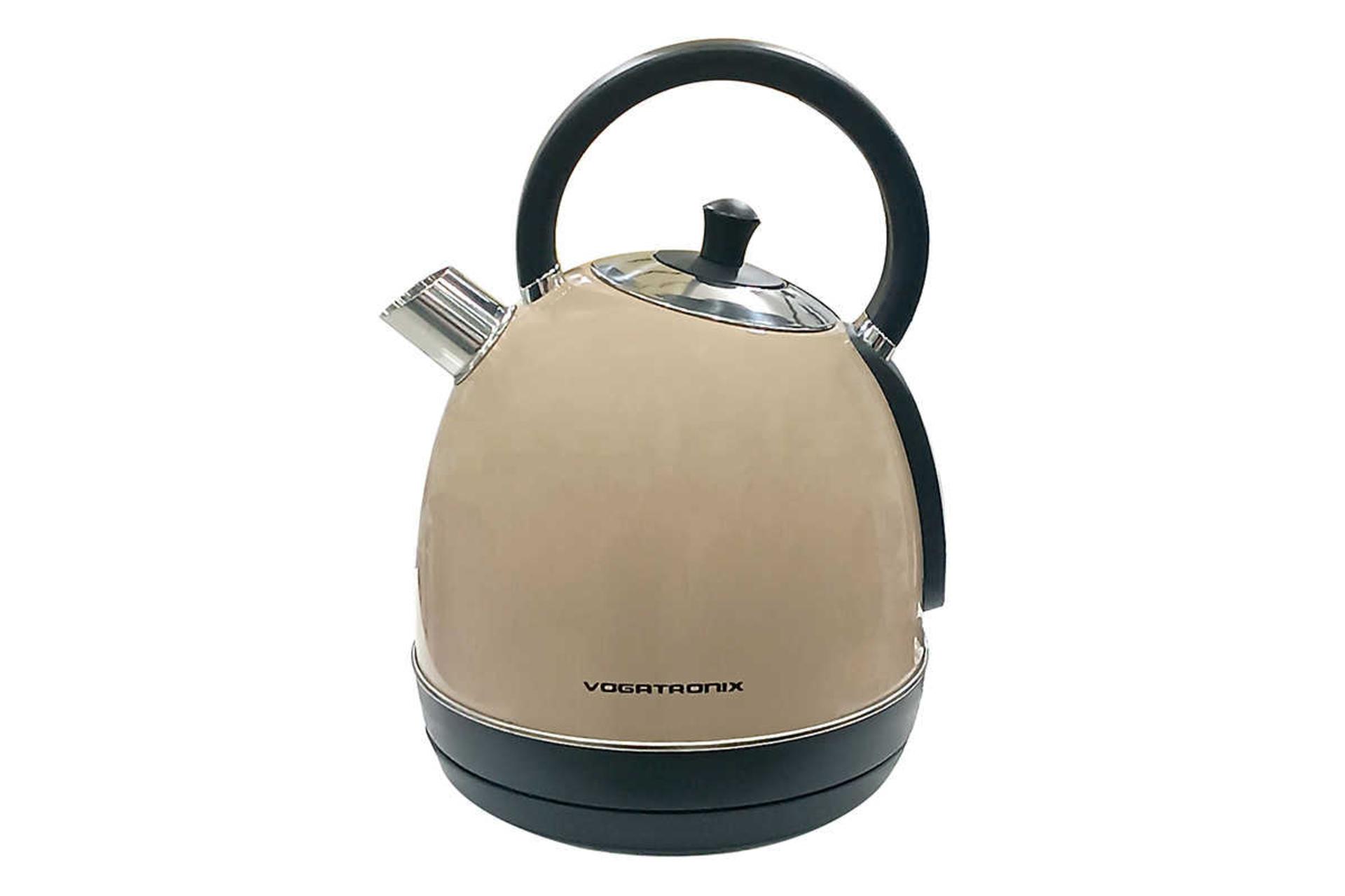 نمای سمت راست کتری برقی وگاترونیکس VE-205 رنگ کرم