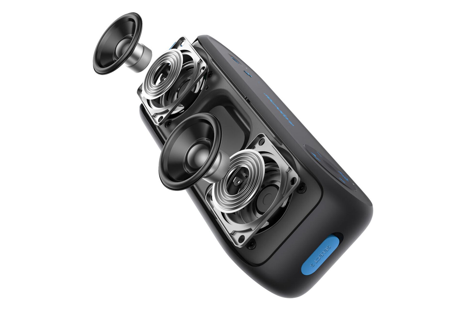 نمای داخل اسپیکر انکر SoundCore Select 3