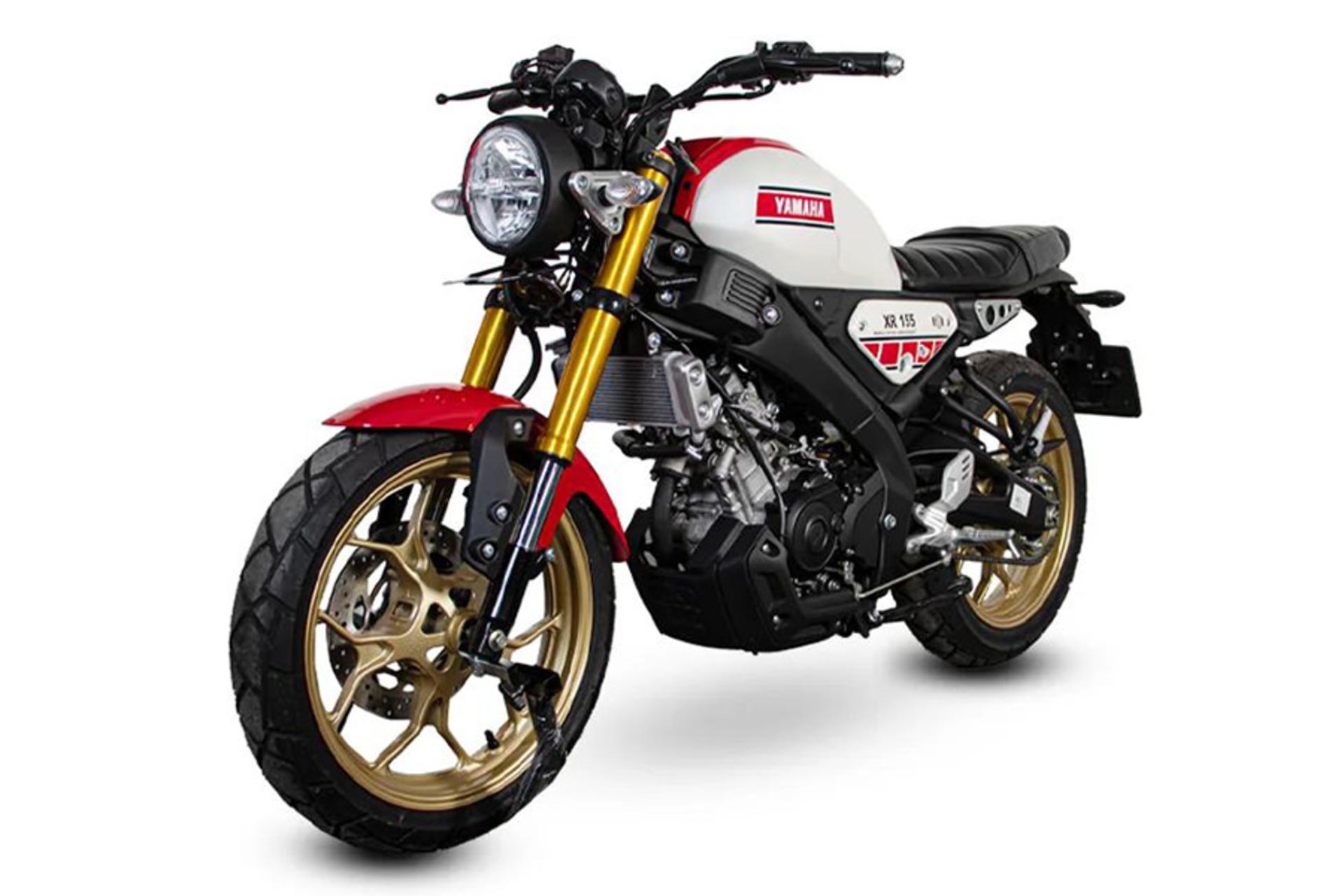 مرجع متخصصين ايران موتورسيكلت ياماها Yamaha XSR 155 نماي جلو و جانبي