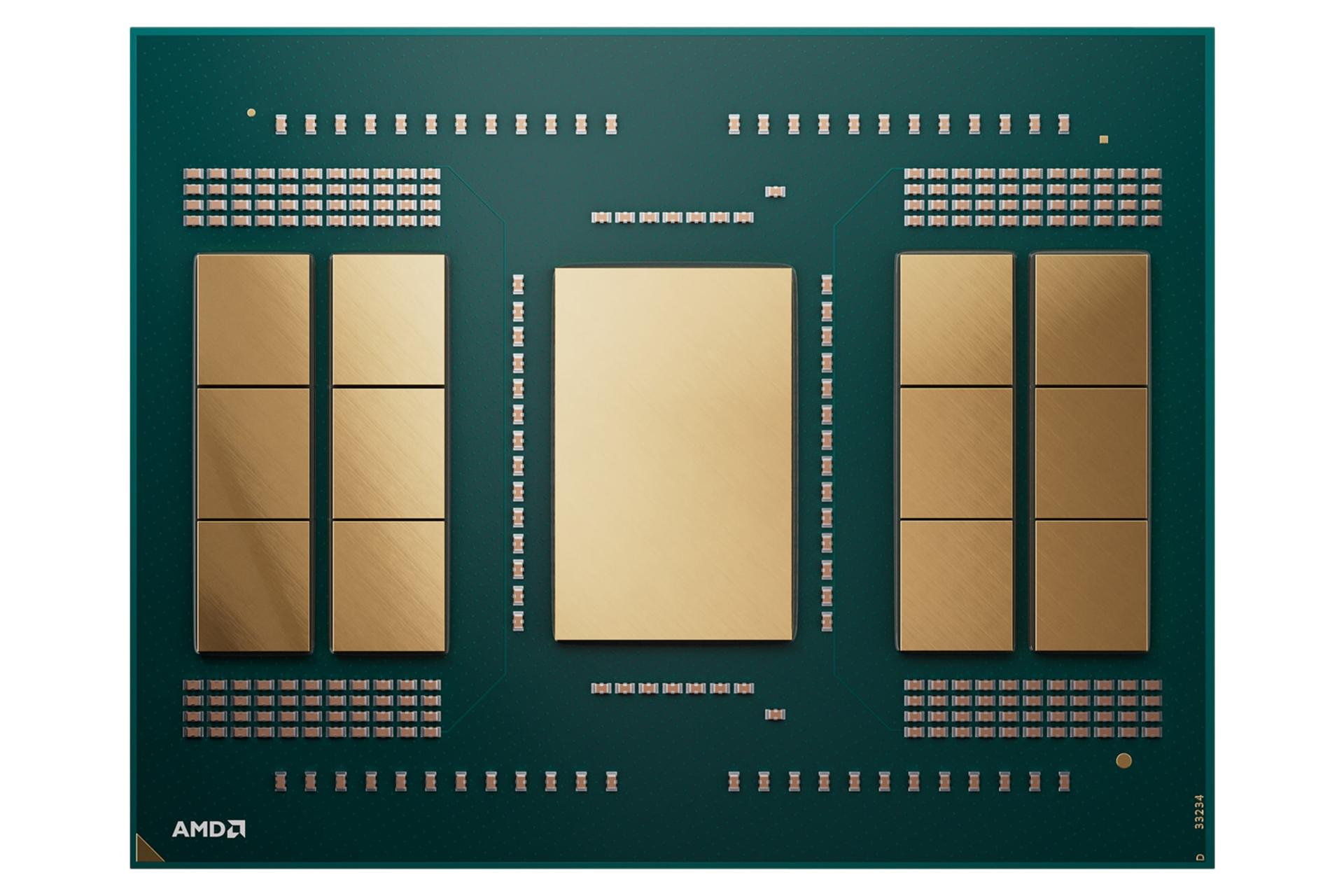 نمای Die پردازنده AMD رایزن تردریپر پرو سری 9000 / AMD Ryzen Threadripper PRO 9000 Series