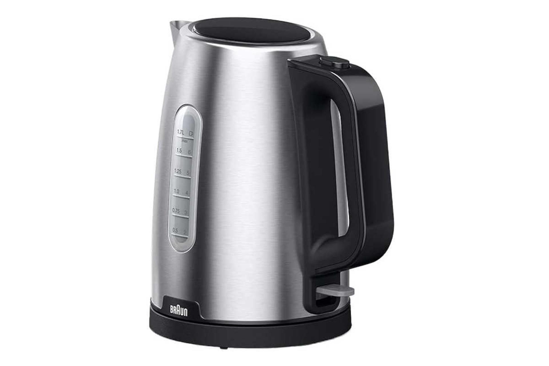 نمای سمت راست کتری برقی براون WK 1500 رنگ مشکی