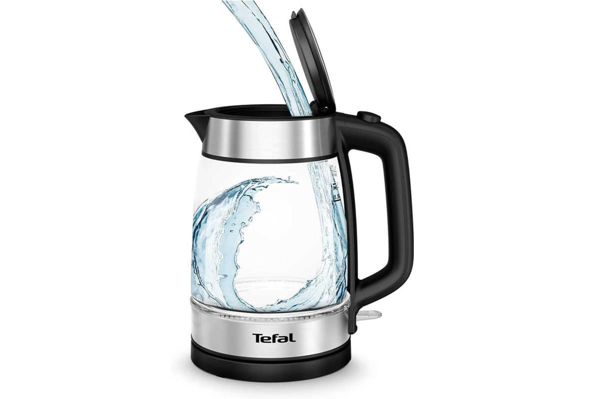 بدنه شیشه‌ای کتری برقی تفال KI700