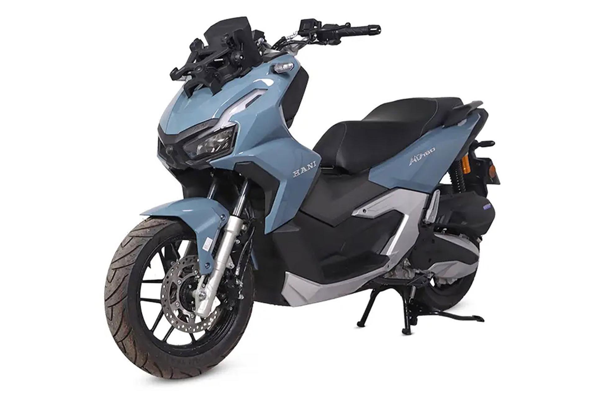 مرجع متخصصين ايران موتورسيكلت هاني موتور Hani Motor ADV 180 نماي جلو و جانبي