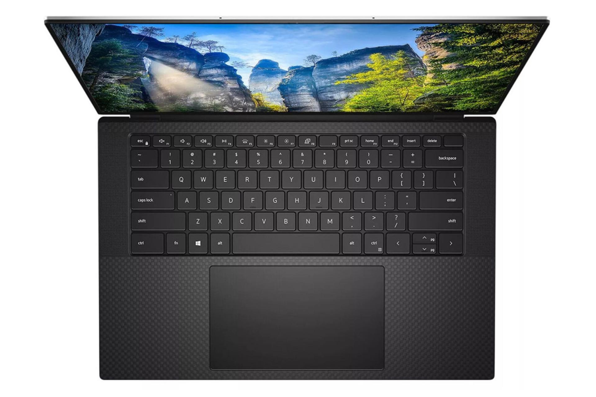 لپ تاپ دل Dell Precision 5550 نمای بالا و کیبورد