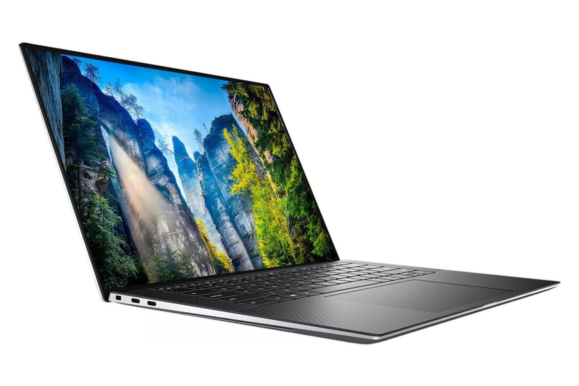 لپ تاپ دل Dell Precision 5550 نمای جلو و چپ