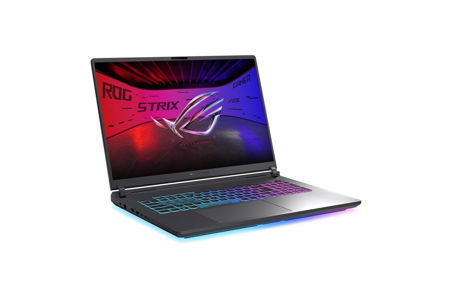 لپ تاپ ایسوس ROG Strix G18 G815 2025 نمای جلو و چپ