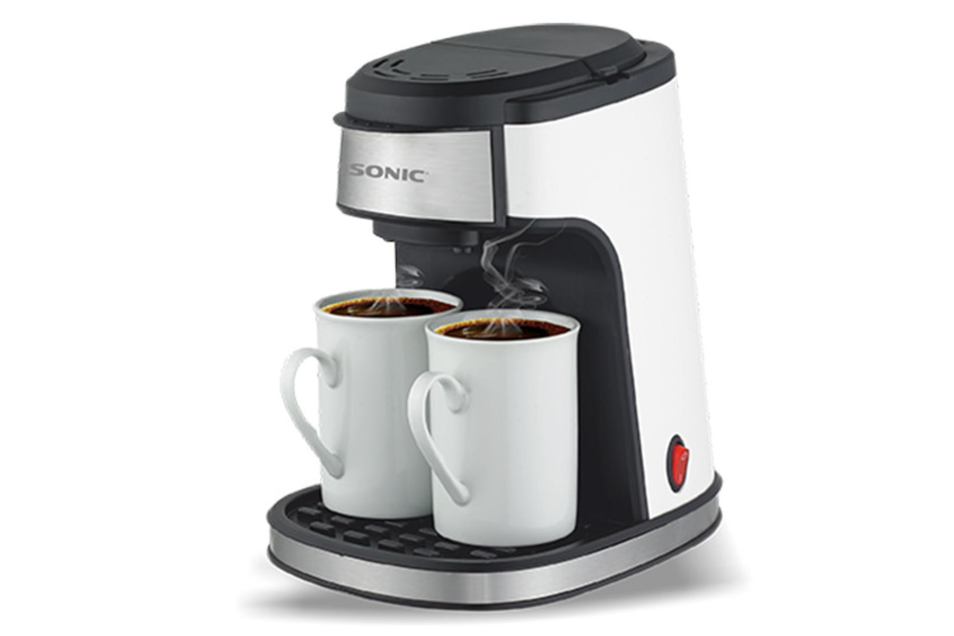 مرجع متخصصين ايران قهوه ساز گوسونيگ GOSONIC GCM-858 رنگ سفيد