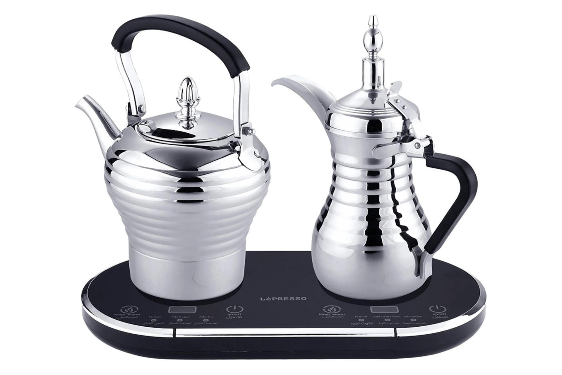 مرجع متخصصين ايران قهوه ساز لپرسو LePresso Dual Pot رنگ نقره اي