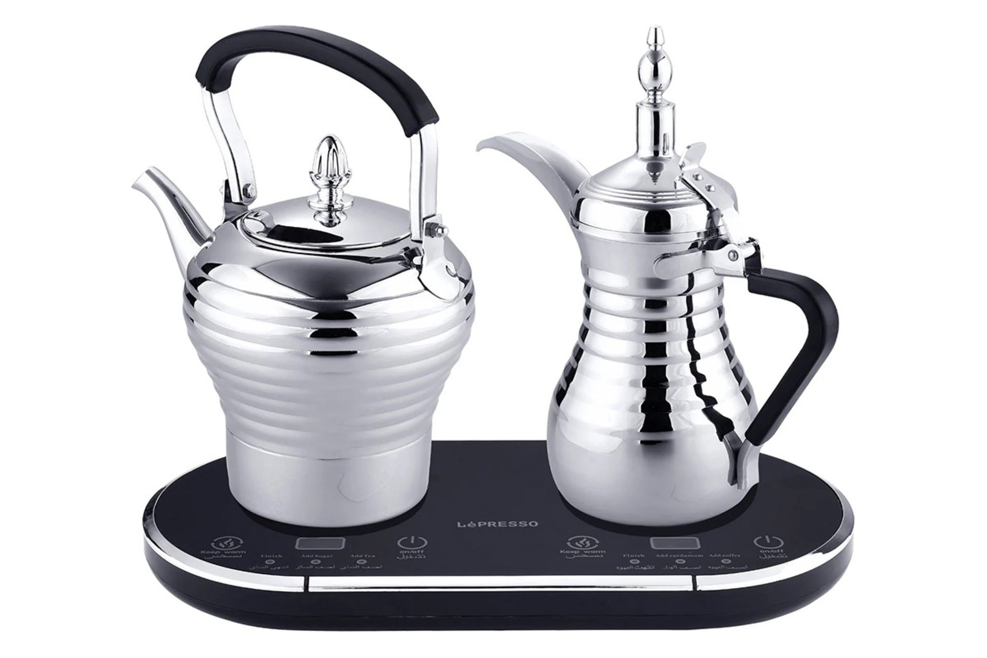 قهوه ساز لپرسو LePresso Dual Pot رنگ نقره ای