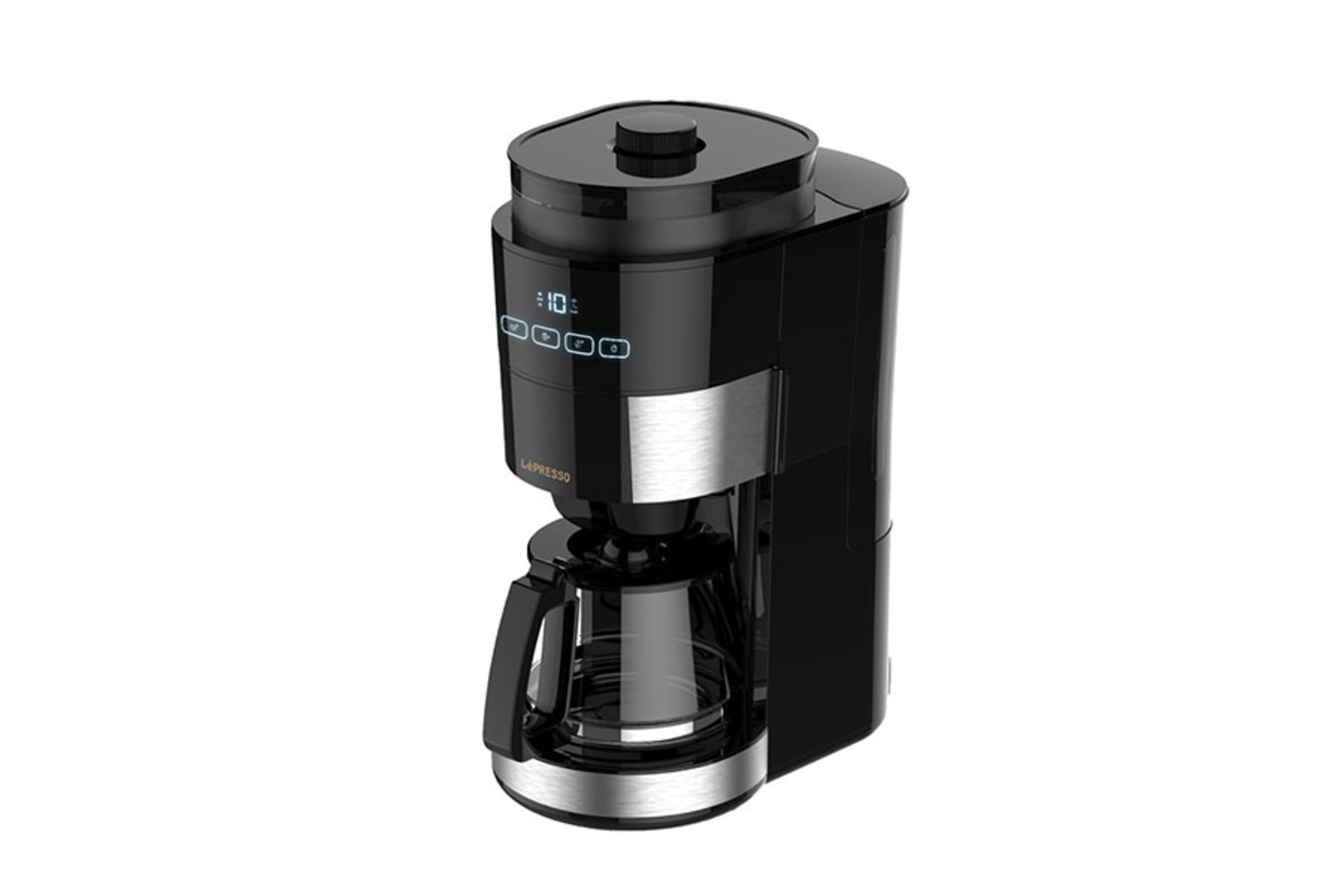 قهوه ساز لپرسو LePresso LP10GCMWB نمای بالا و جانبی