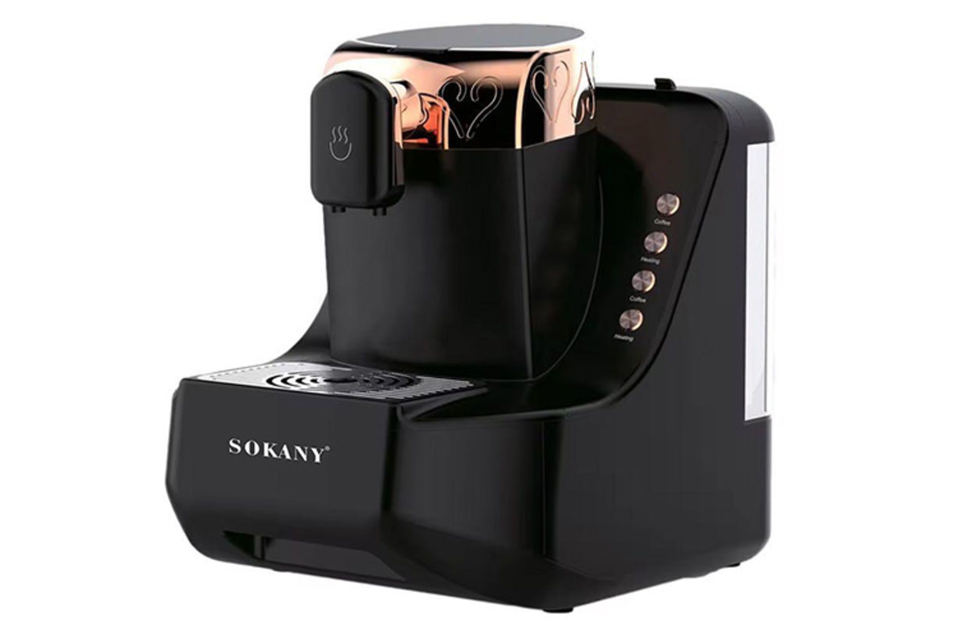 قهوه ساز سوکانی لوکس SOKANY Lux نمای جلو و جانبی