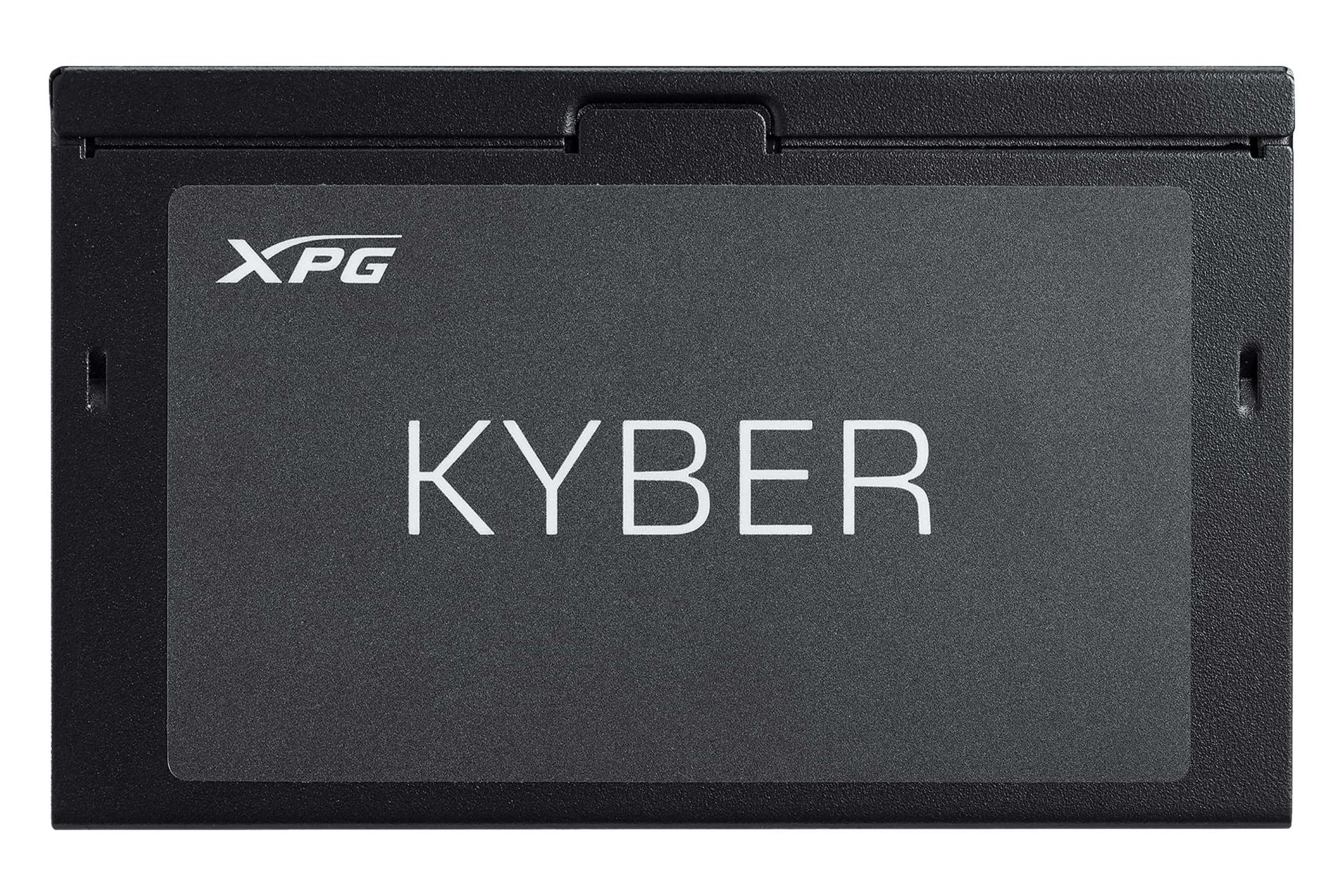 نمای پنل کناری پاور کامپیوتر ای دیتا XPG KYBER با نمایش لوگو
