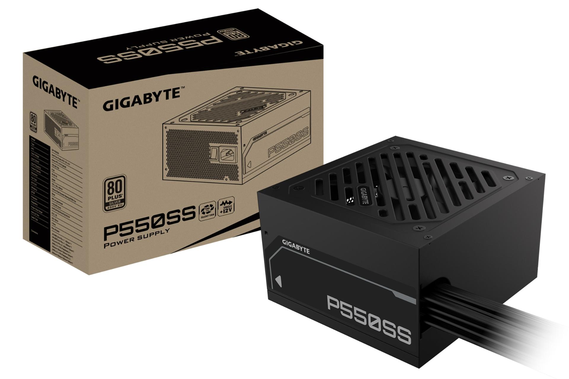 جعبه پاور کامپیوتر گیگابایت P550SS با توان 550 وات