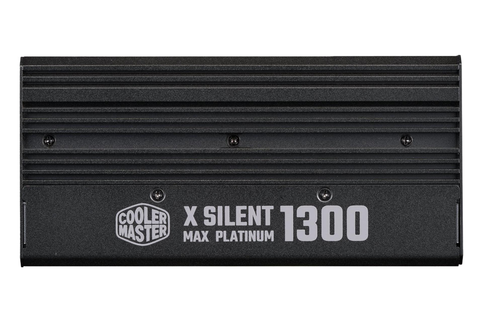 نمای پنل کناری پاور کامپیوتر کولر مستر X Silent MAX Platinum 1300 با توان 1300 وات با نمایش لوگو