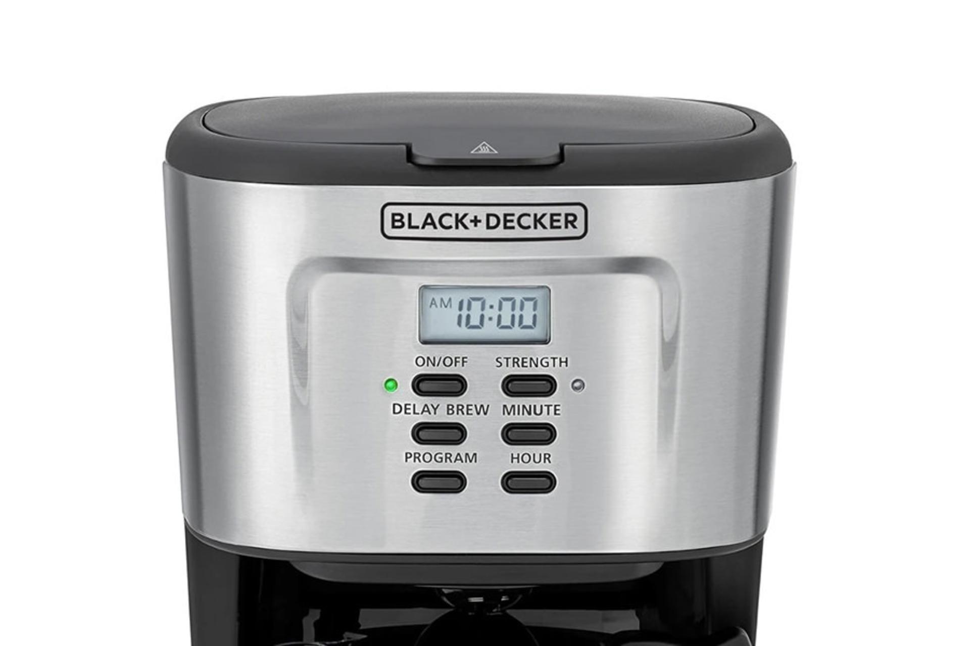 قهوه ساز بلک اند دکر BLACK+DECKER DCM85-B5 نمای نمایشگر و نشانگرها