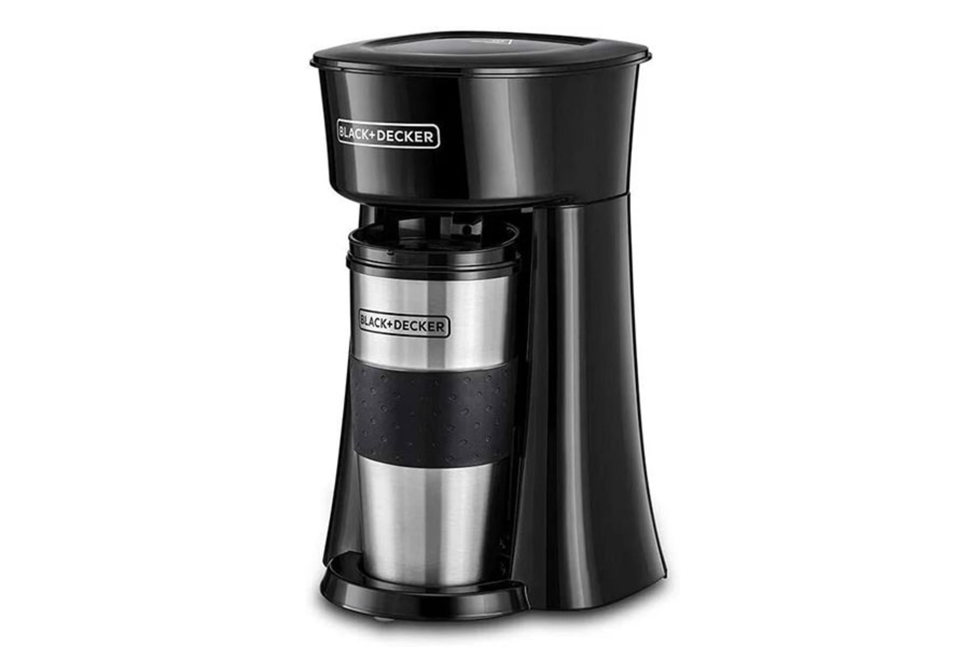 قهوه ساز بلک اند دکر BLACK+DECKER DCT10-B5 نمای جلو و جانبی
