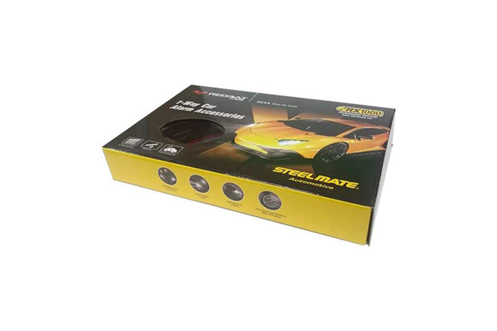 دزدگیر خودرو استیل میت Steel Mate GRH/RX1000-R1 نمای جعبه و بسته بندی