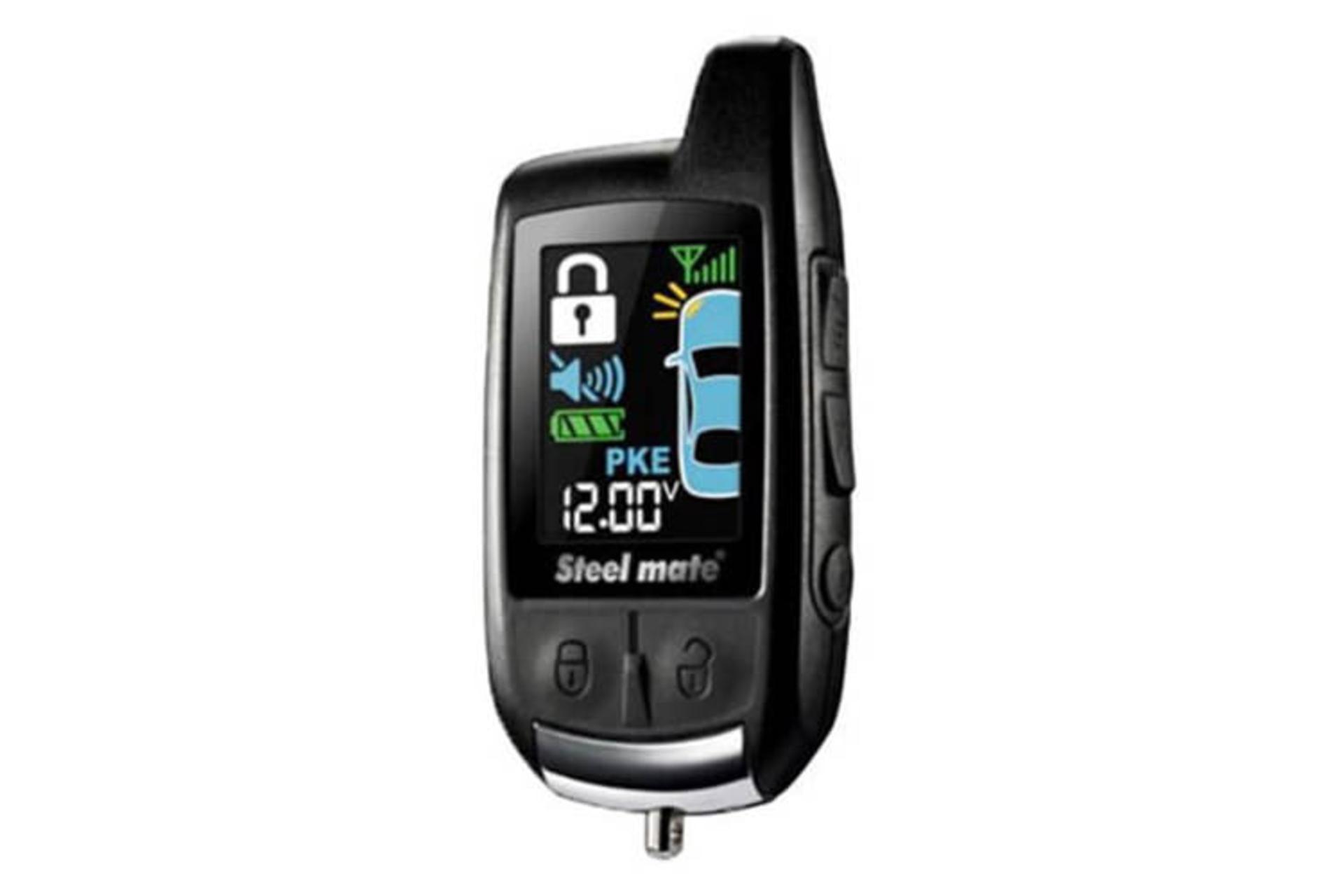 دزدگیر خودرو استیل میت Steel Mate 888E نمای جلو ریموت