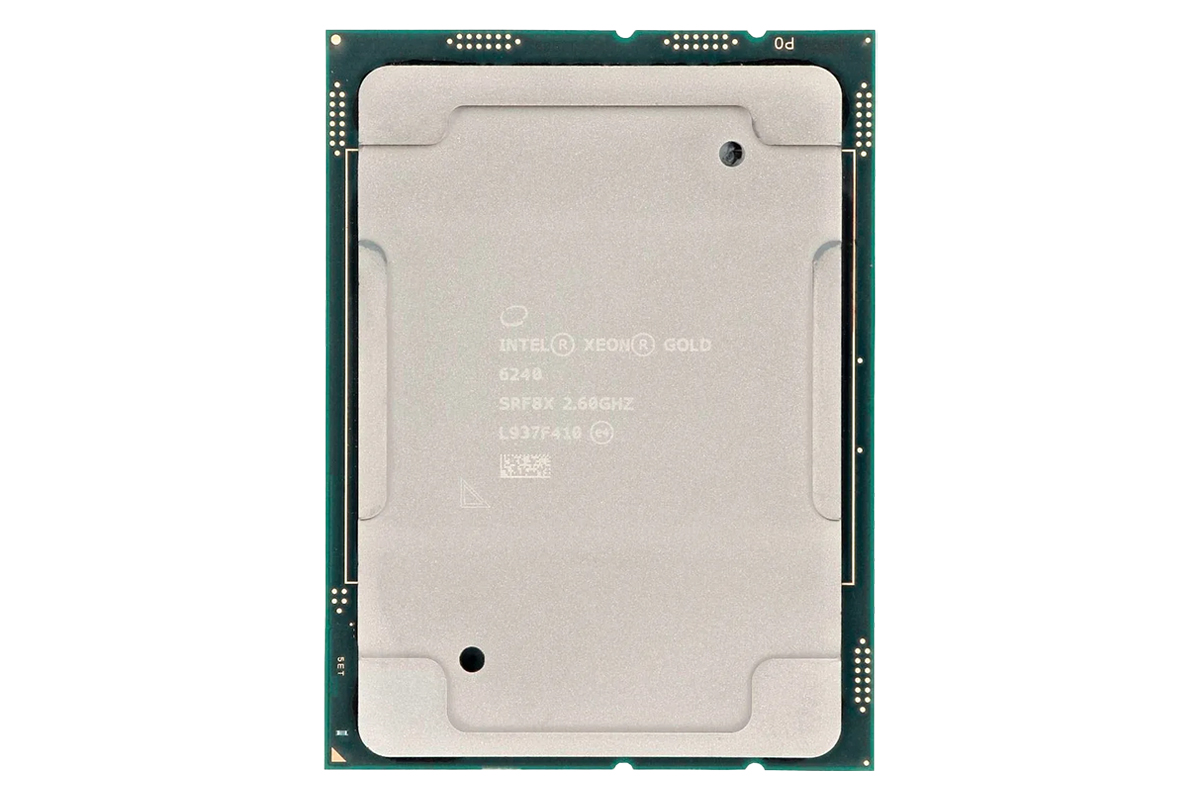 نمای IHS پردازنده اینتل Xeon Gold 6240