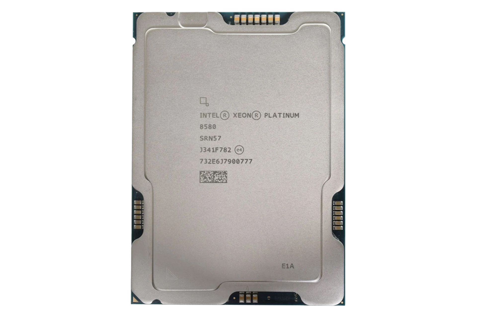 نمای IHS پردازنده اینتل Xeon Platinum 8580