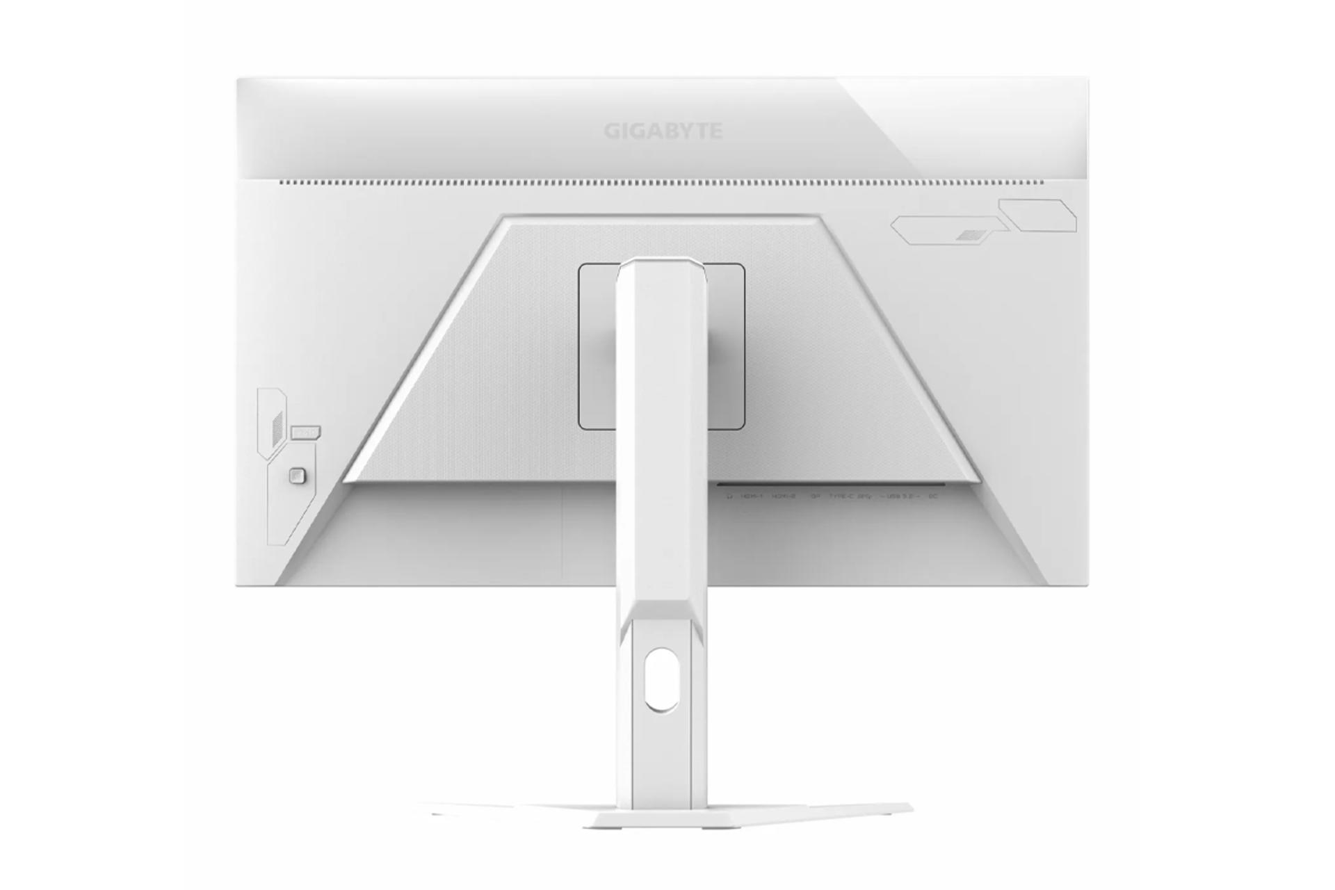 نمای پشت و بدنه مانیتور گیگابایت 27 اینچ مدل M27QA ICE