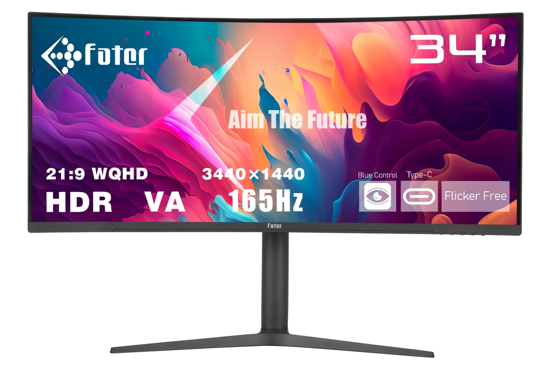 رزولوشن و کیفیت تصویر مانیتور فاطر 32 اینچ مدل C34-165B1